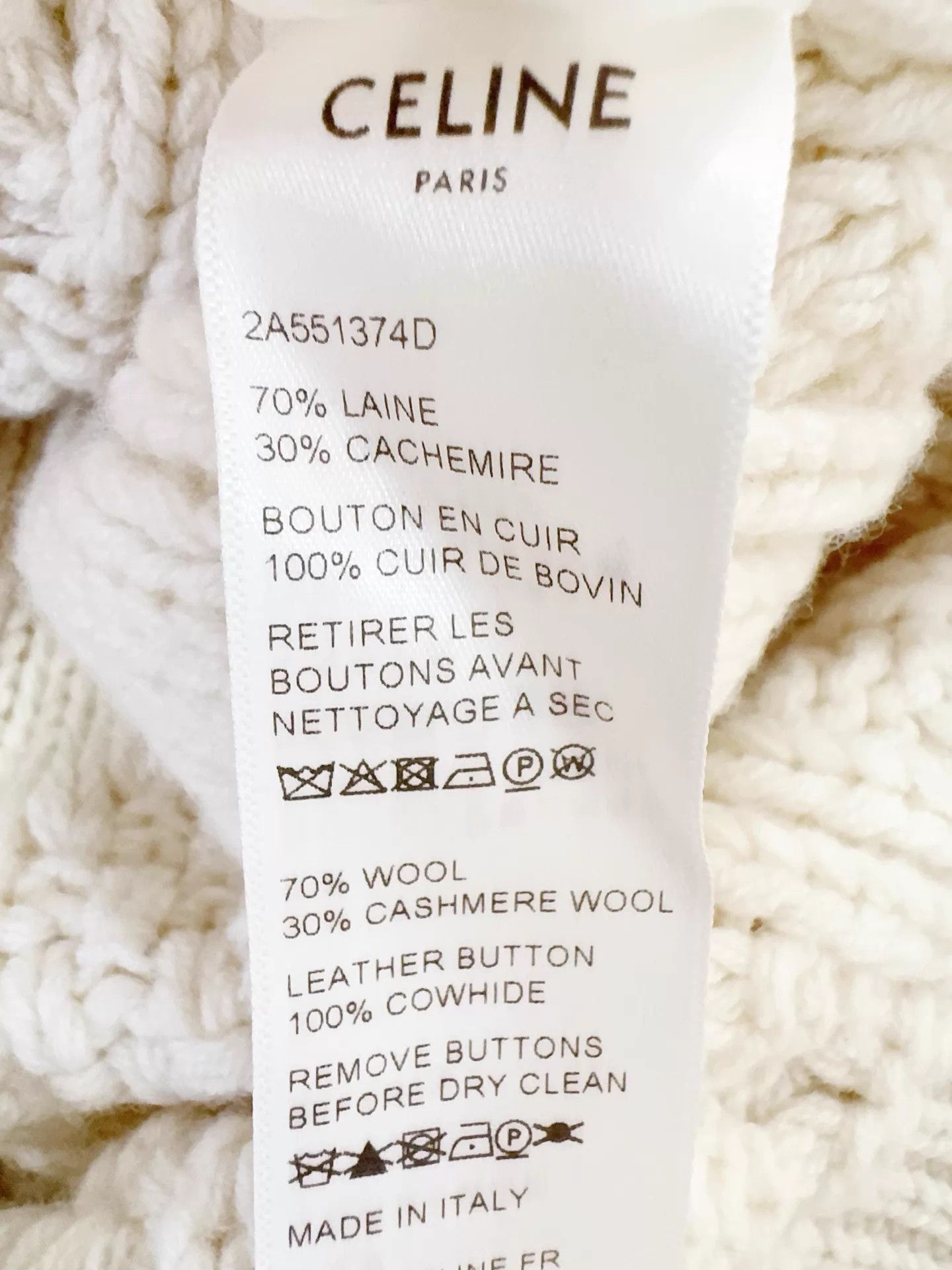 Celine Celine Pineapple Button Cardigan S New with Tags Size S / US 4 / IT 40 - 5 Thumbnail