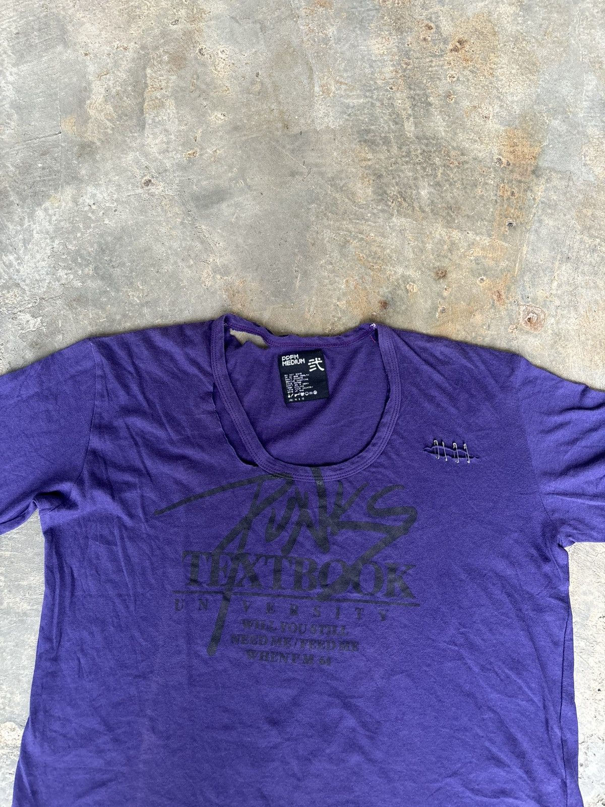 Hysteric Glamour Y2k PPFM Distressed Punk Style Tshirt Size M / US 6-8 / IT 42-44 - 2 Thumbnail