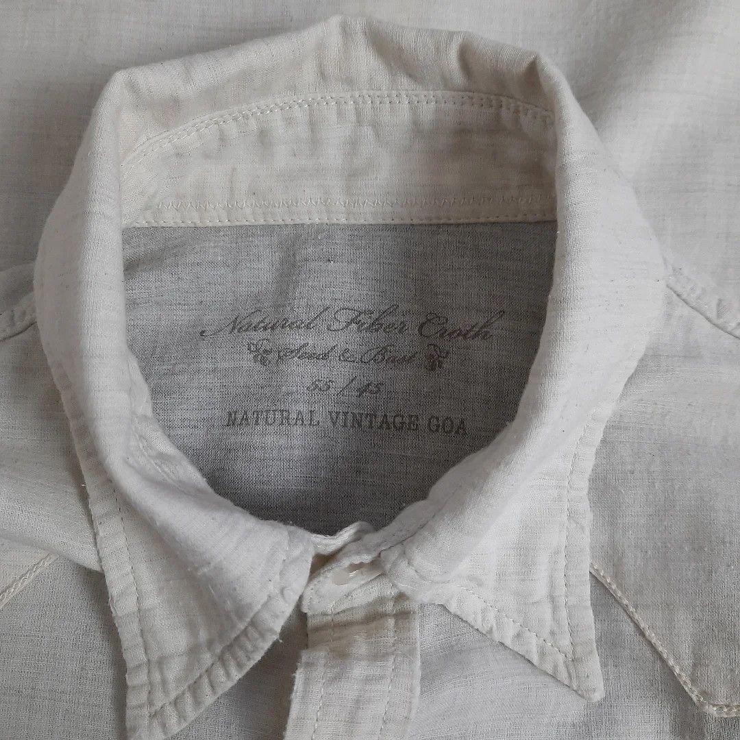 14th Addiction × KMRii × Le Grande Bleu (L.G.B.) G.O.A goa Pearl Snap Button Linen Shirt Size US M / EU 48-50 / 2 - 2 Thumbnail