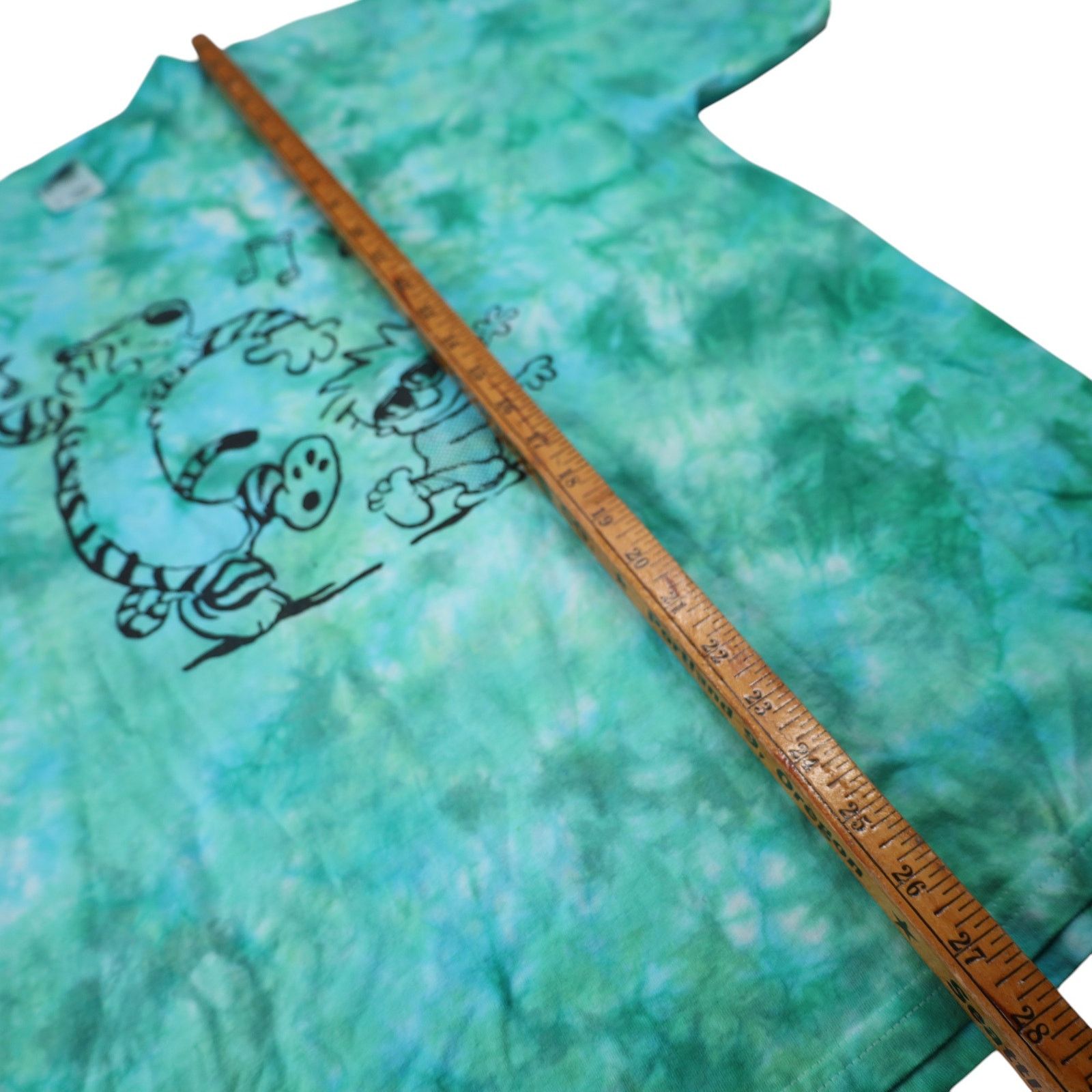 Vintage Vintage 90s Calvin & Hobbs Graphic Tie Dye Graphic T Shirt Size US XL / EU 56 / 4 - 8 Thumbnail