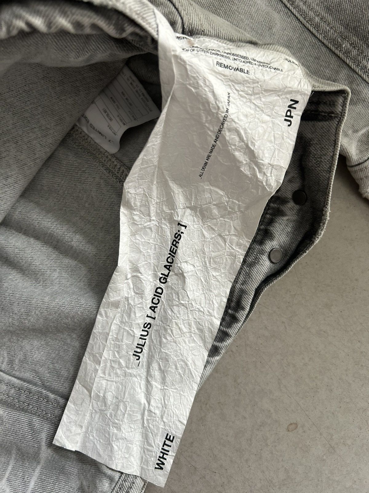 Julius Julius_7 Limited Edition Stone Denim Jacket Size US L / EU 52-54 / 3 - 3 Thumbnail