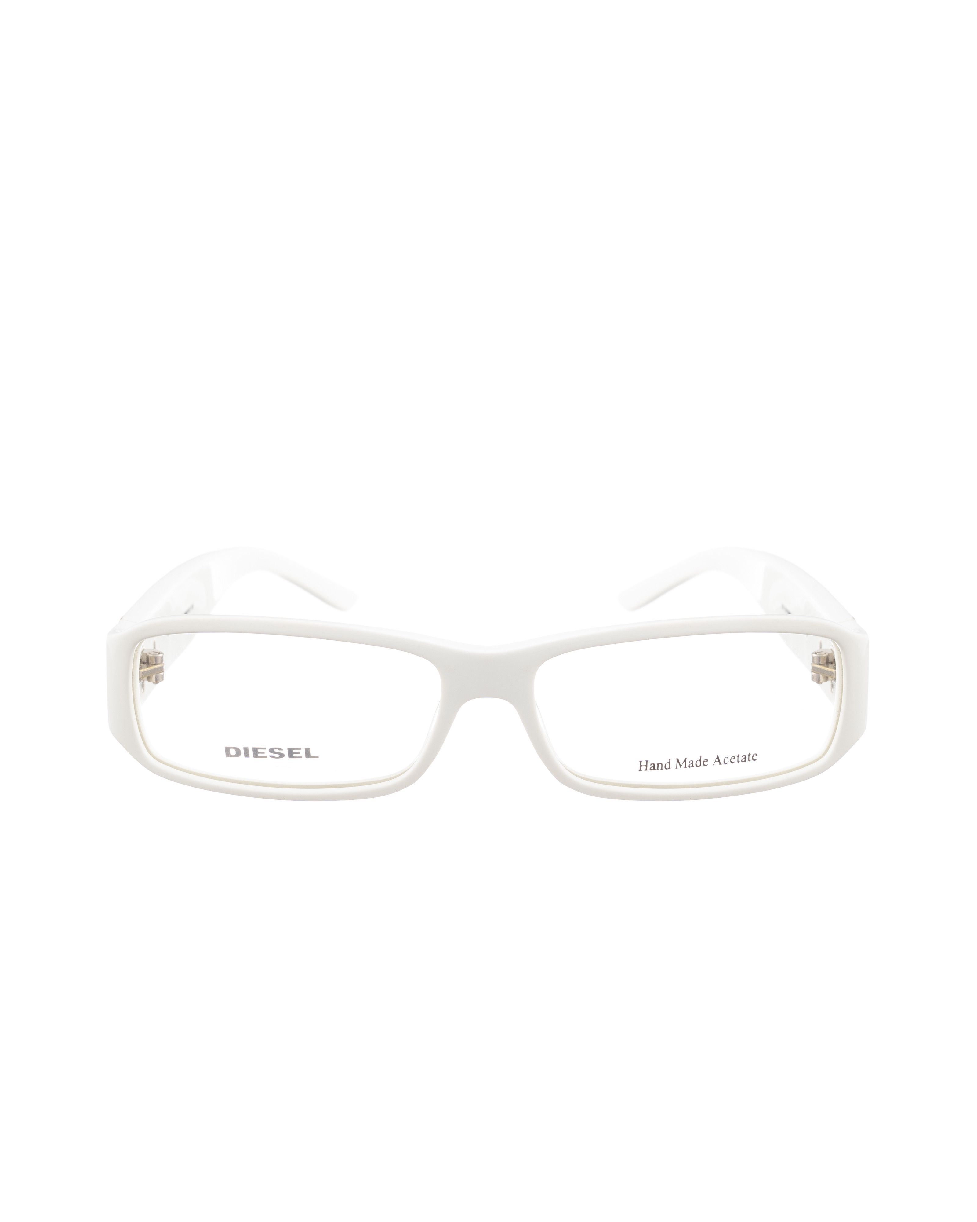 Diesel Diesel 00s White Bold Plastic Glasses with Yellow Details Size ONE SIZE - 3 Thumbnail