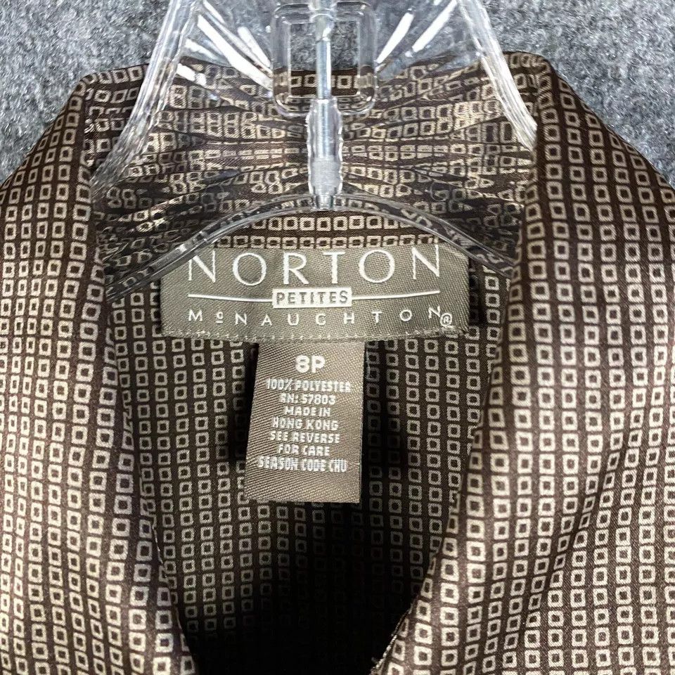 Other Norton McNaughton Button Up Top Women's Size 8P Petite Size M / US 6-8 / IT 42-44 - 3 Thumbnail
