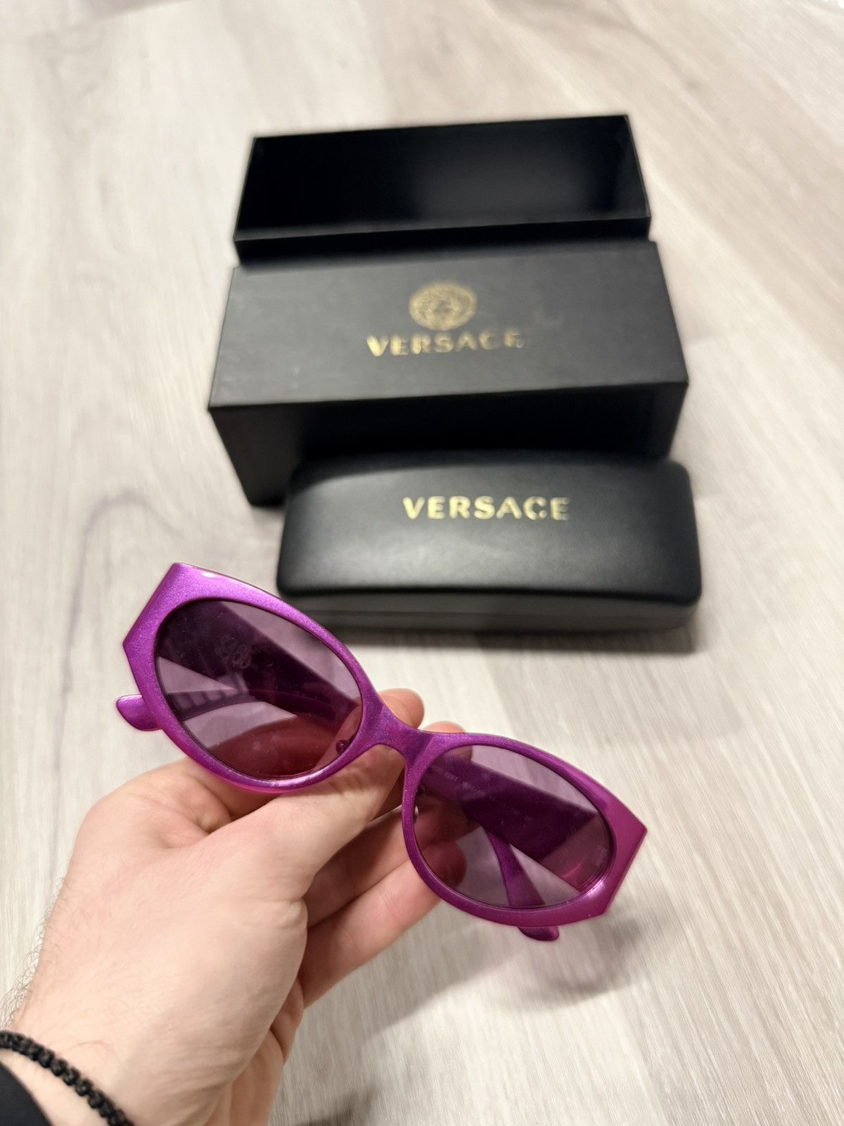 Versace Versace Logo Sunglasses NEW Size ONE SIZE - 1 Thumbnail