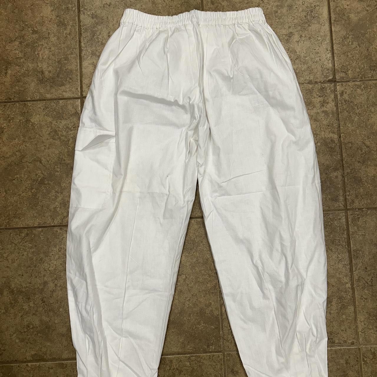Designer Yogamu Women's White Trousers Size 40" / US 18 - 5 Thumbnail