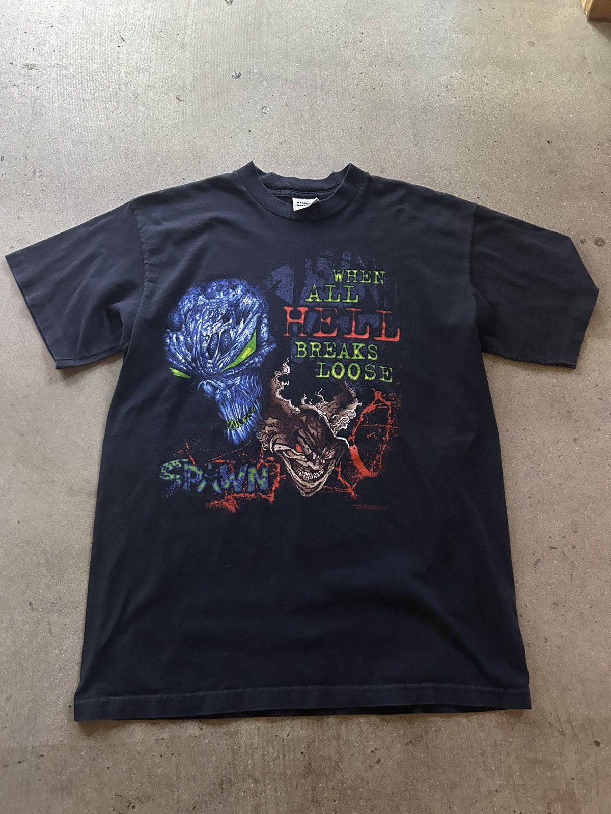 Vintage Rare 90s Stanley Desantis Spawn Tee Size US XL / EU 56 / 4 - 1 Thumbnail