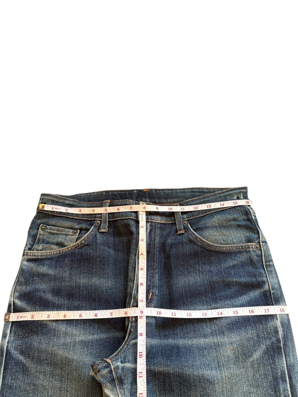 Edwin Vintage Edwin 403 Mud Wash Distressed Loose Jeans Size US 32 / EU 48 - 13 Thumbnail