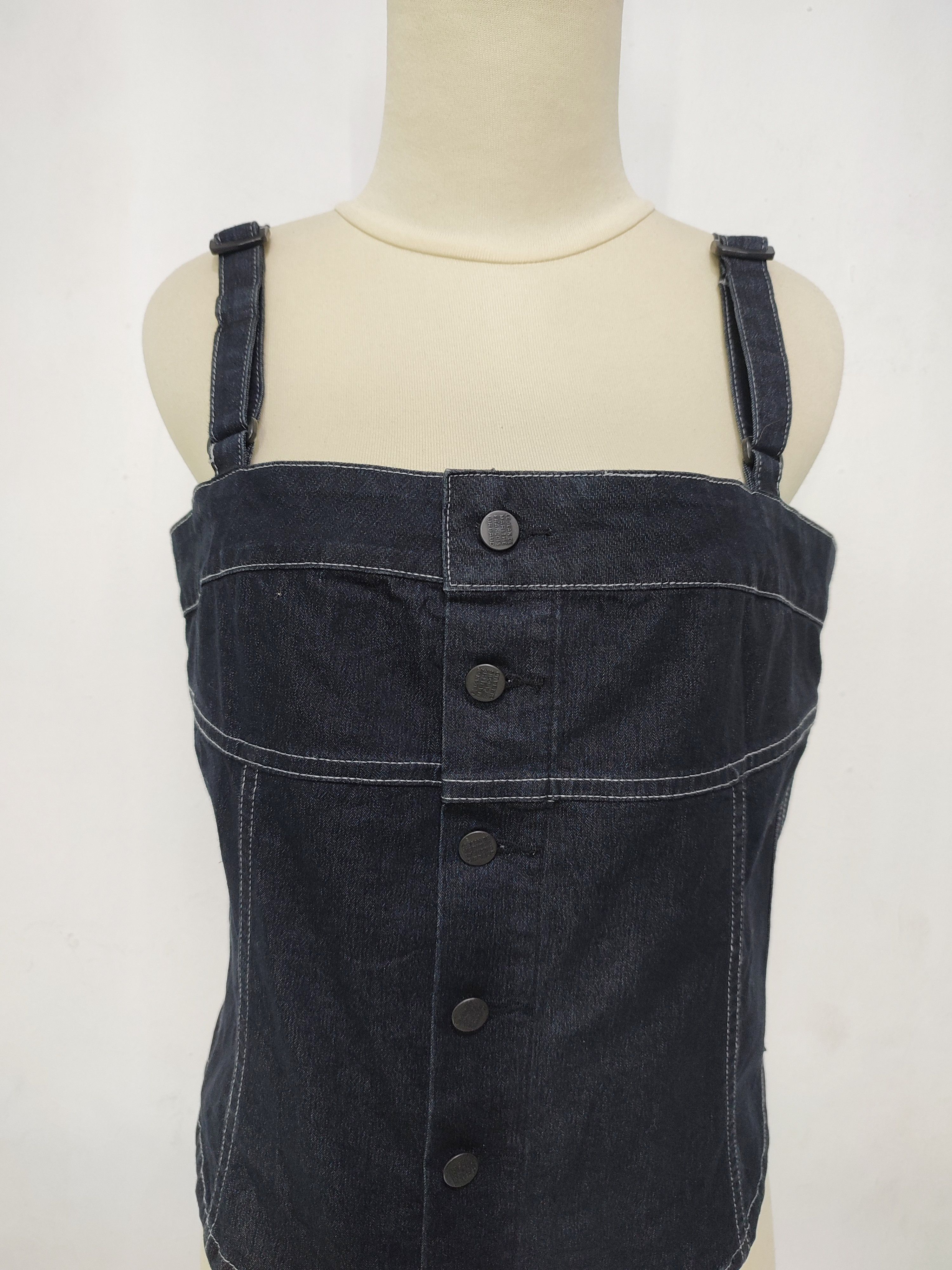Marithe + Francois Girbaud GRAIL🔥 Vtg Marithe Francois Girbaud Y2K DenimTop Size M / US 6-8 / IT 42-44 - 2 Thumbnail