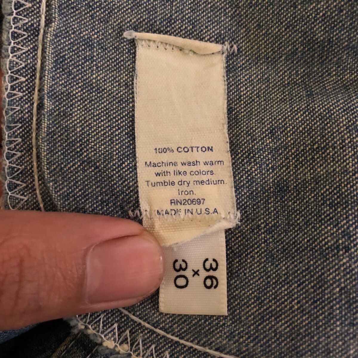 Dickies Vintage Dickies Side Buckle Denim Jeans Size US 36 / EU 52 - 12 Thumbnail