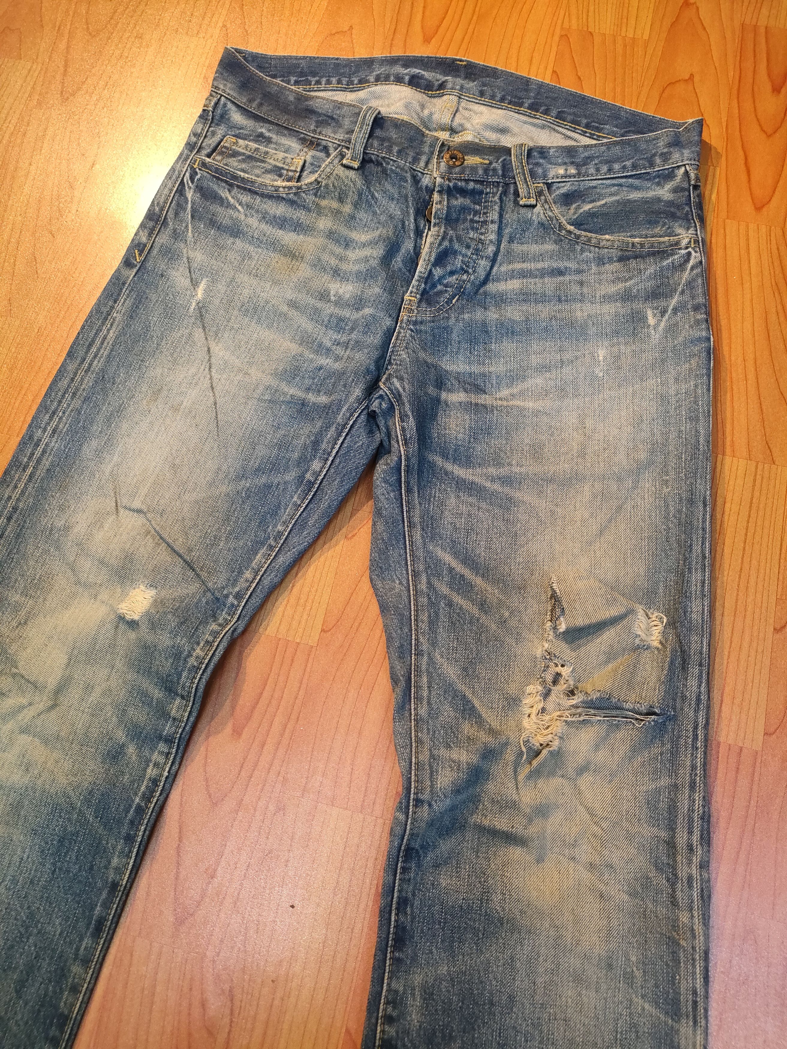 Japanese Brand Genuine Of The Stooge Distressed Jeans Size US 32 / EU 48 - 7 Thumbnail