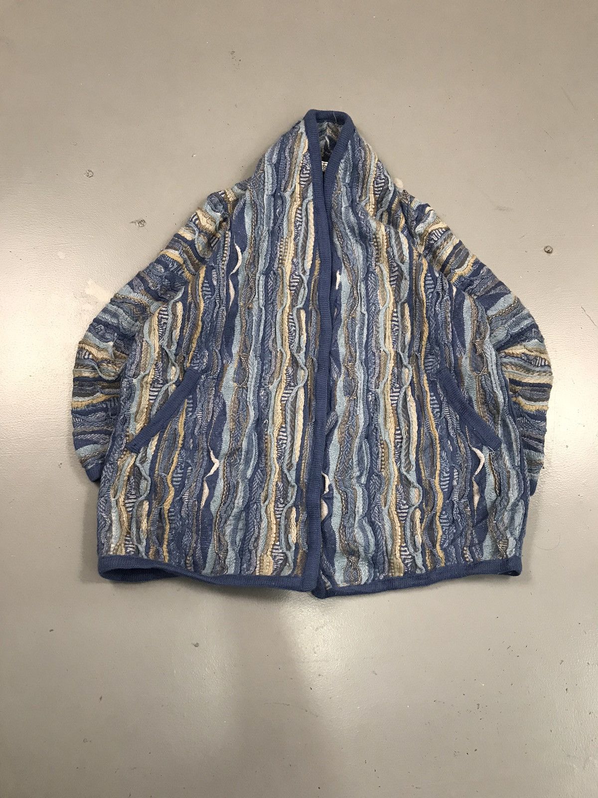 Designer × Vintage Vintage emaroo 3D knitting cardigan Size US M / EU 48-50 / 2 - 1 Thumbnail