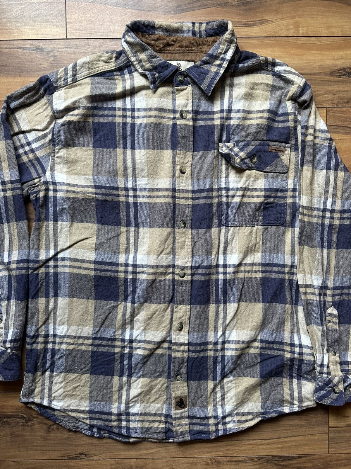 Other Legendary Whitetails Navy and Beige flannel Shirt Size US L / EU 52-54 / 3 - 2 Thumbnail