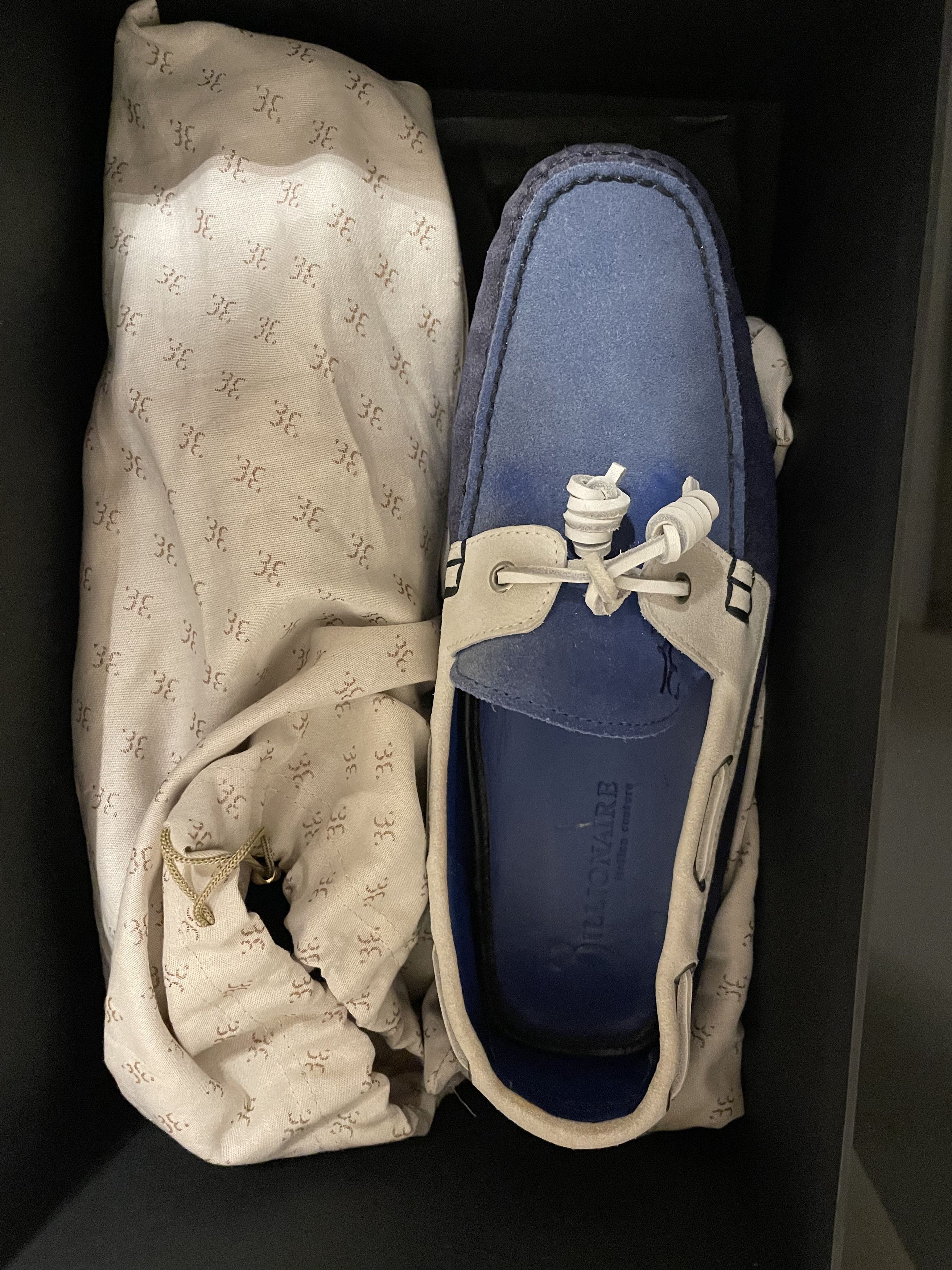 Billionaire Couture Billionaire Blue Suede Loafers 41 Size US 8 / EU 41 - 2 Thumbnail
