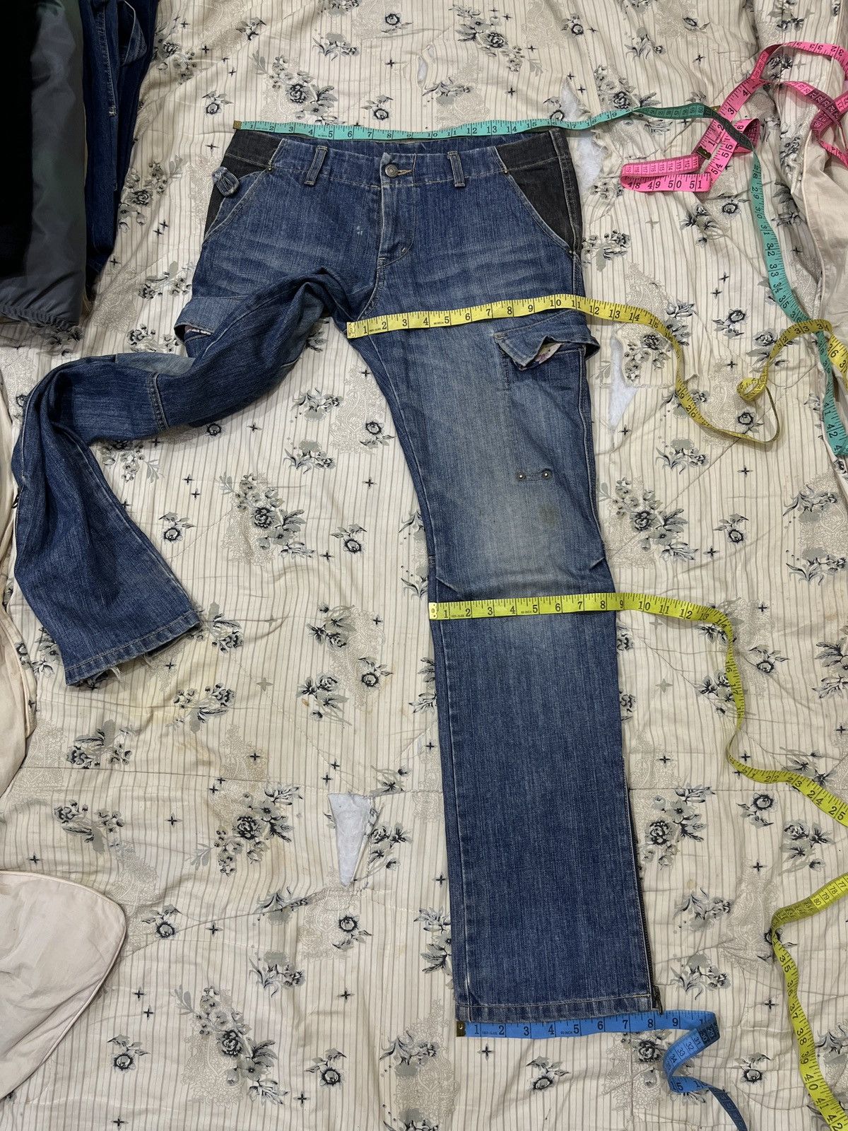 Le Grande Bleu (L.G.B.) 🔥🔥🔥ARCHIVE PPFM PATCHWORK DENIM Size US 33 - 23 Thumbnail