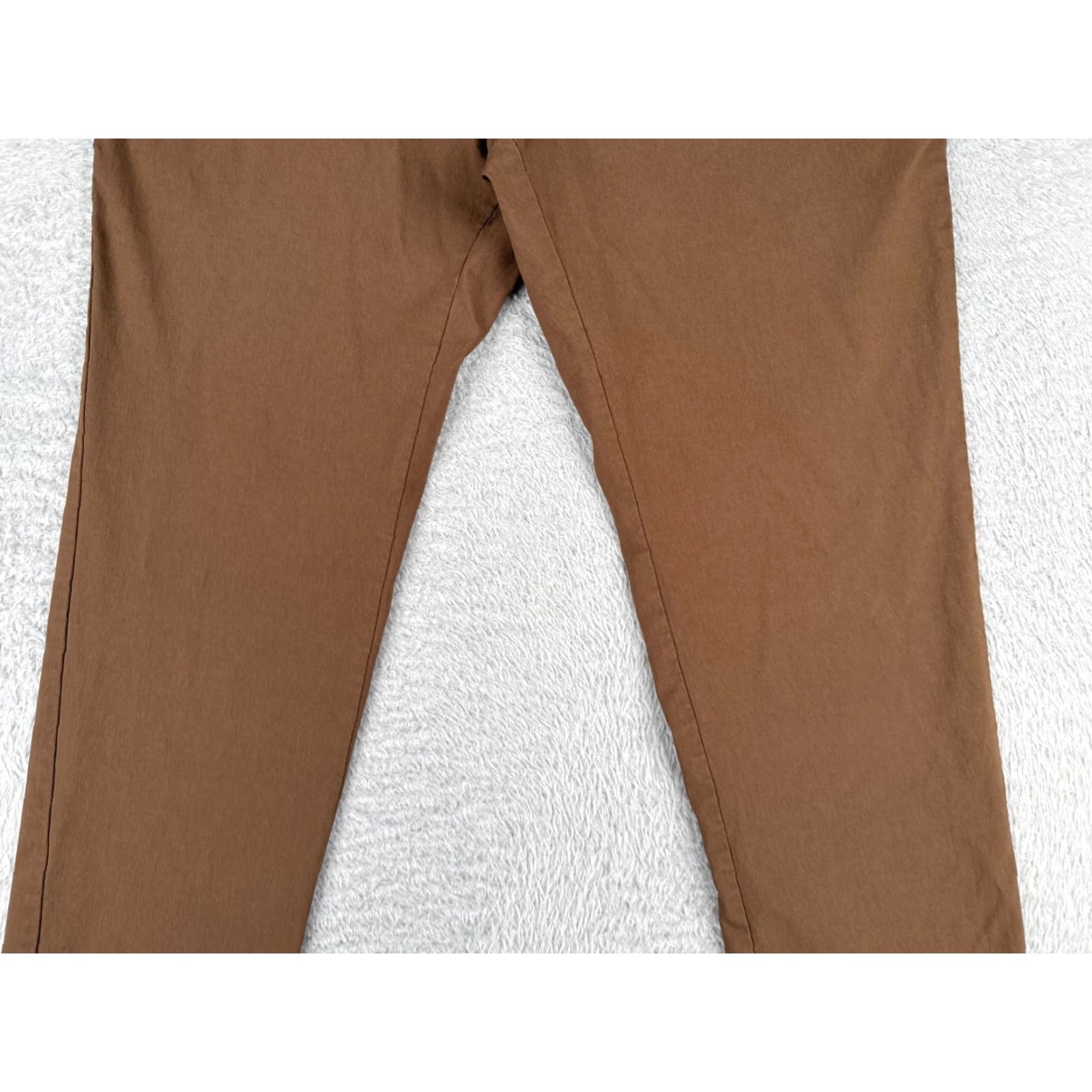 Eddie Bauer Tommy Hilfiger Pants Mens 36 Brown Flat Front Rayon Nylon Blend Straight Leg 30L Size US 36 / EU 52 - 3 Thumbnail