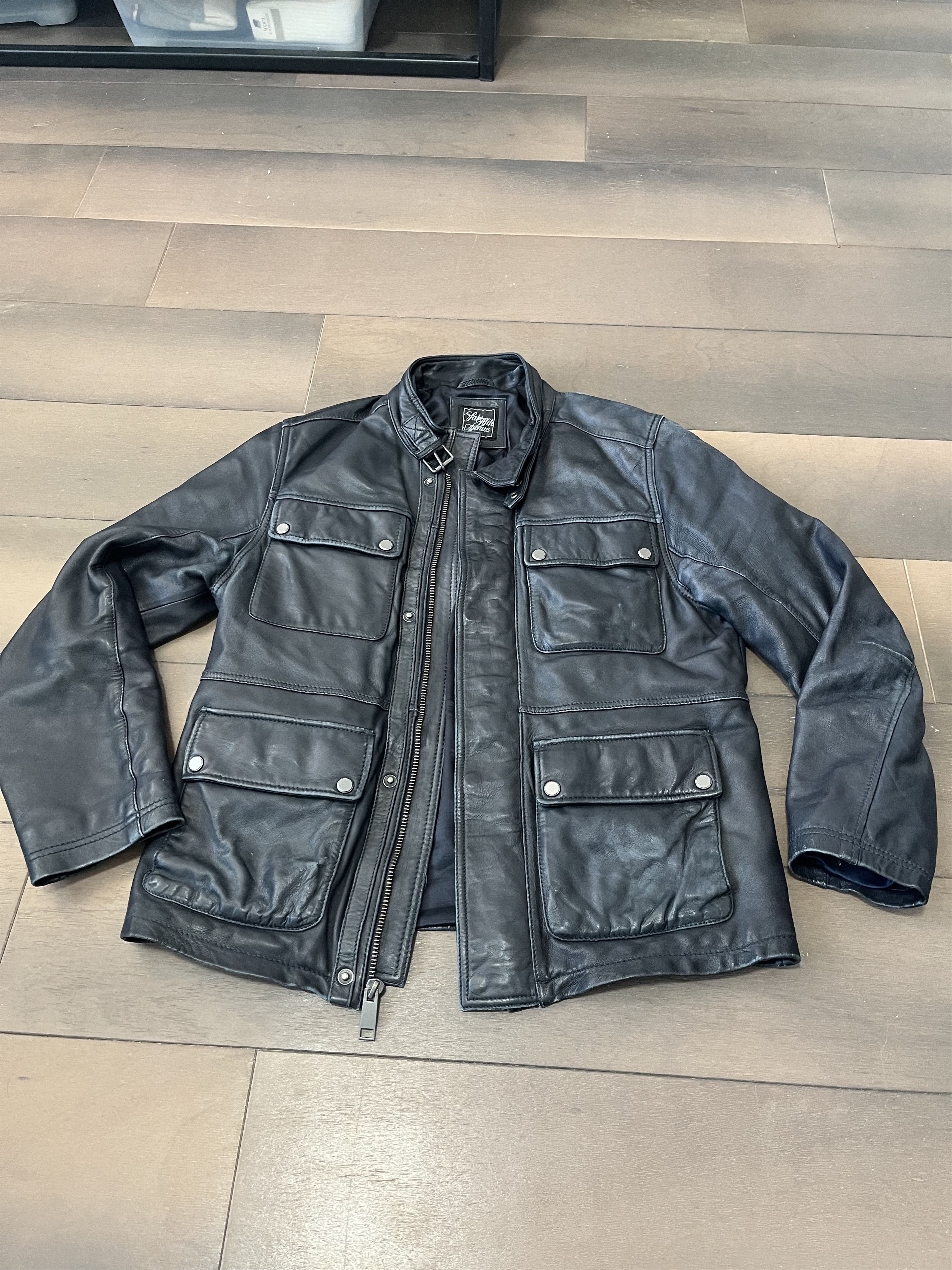 Saks Fifth Avenue Belstaff Type Beat Leather Hunting Jacket Size US M / EU 48-50 / 2 - 1 Thumbnail