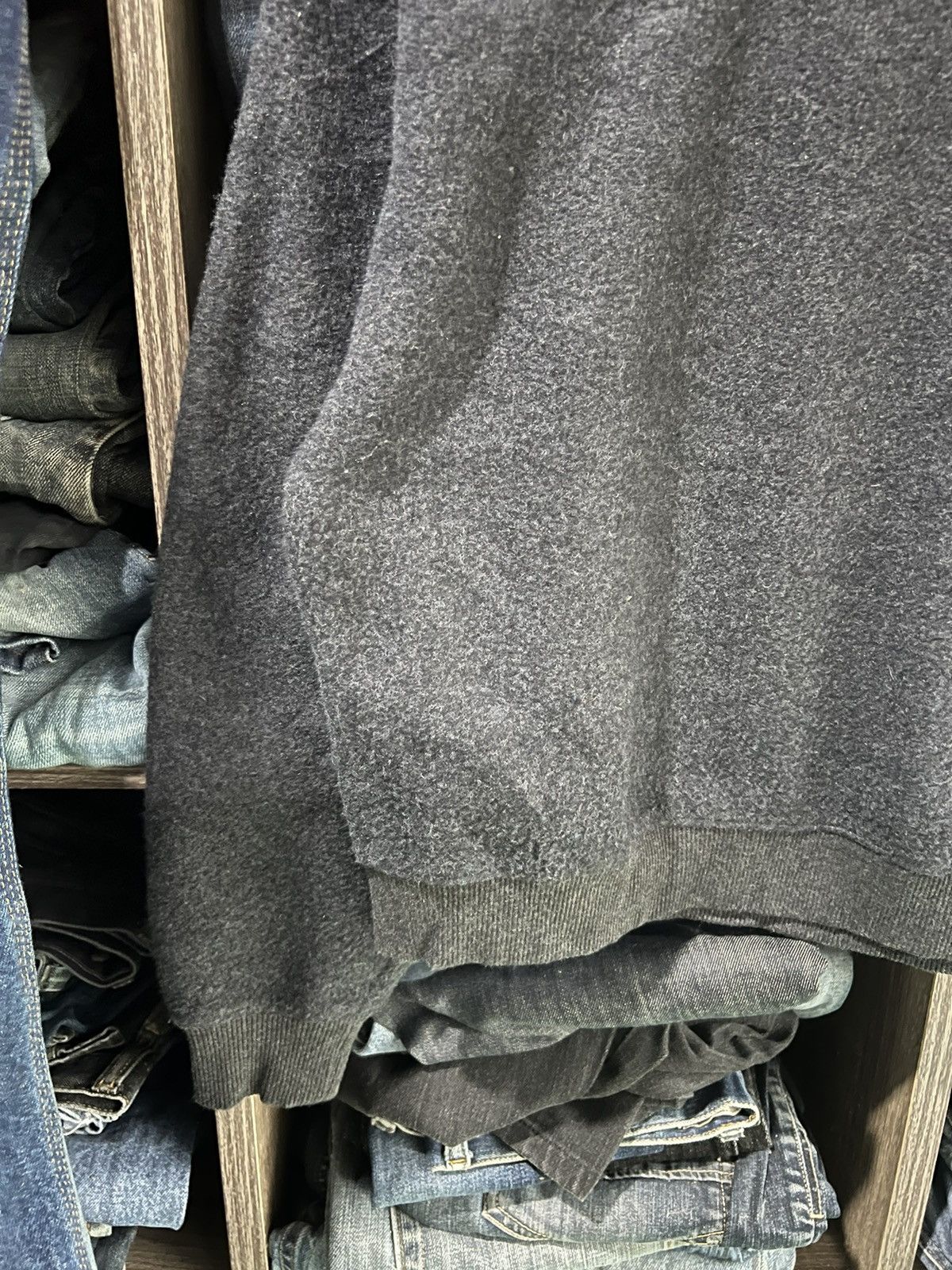 Lemaire × Uniqlo 🔥Uniqlo U Lemaire Mohair Cropped Crewneck Sweatshirt Size US S / EU 44-46 / 1 - 7 Thumbnail