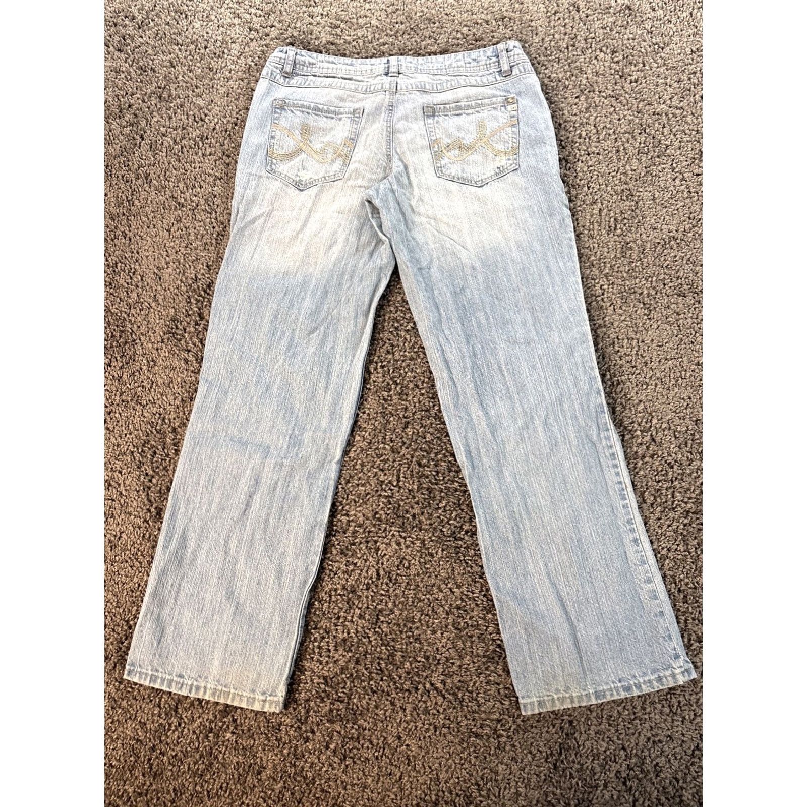 Vintage VINTAGE LEI Jeans Ashley Trouble Flared Jeans 34x31 Light Wash Denim Blue Bootcut Womens Juniors Modern Stretch Pocket 5-Pocket Size 24" / US 00 / IT 34 - 7 Thumbnail