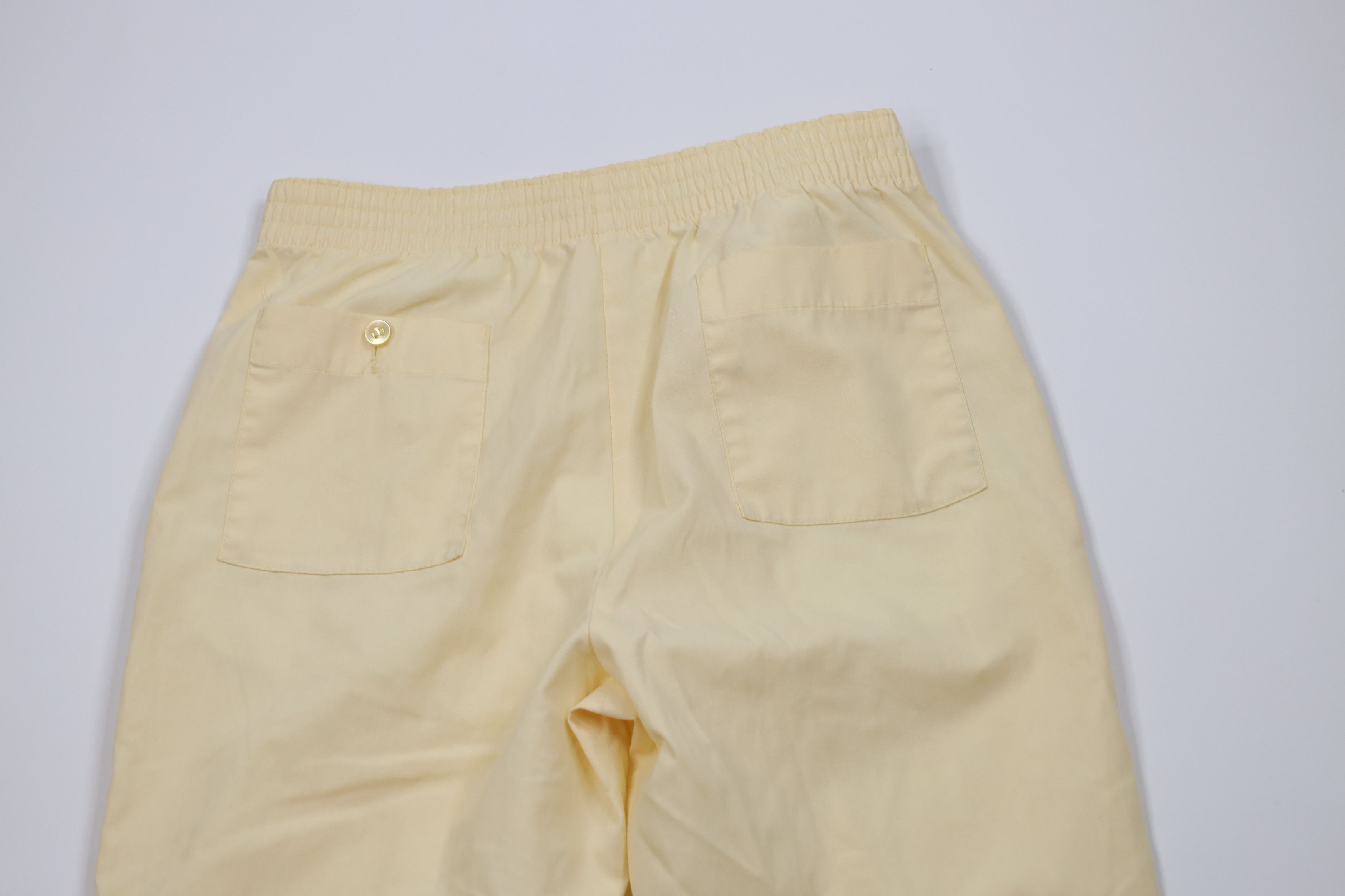 Vintage Vintage 70s Streetwear Flared Wide Leg Pants Pale Yellow USA Size US 32 / EU 48 - 11 Thumbnail