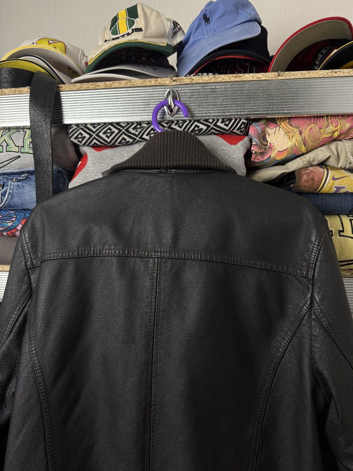 Giorgio Armani Armani Leather Jacket Multi Pocket Size 52 Size US L / EU 52-54 / 3 - 7 Thumbnail