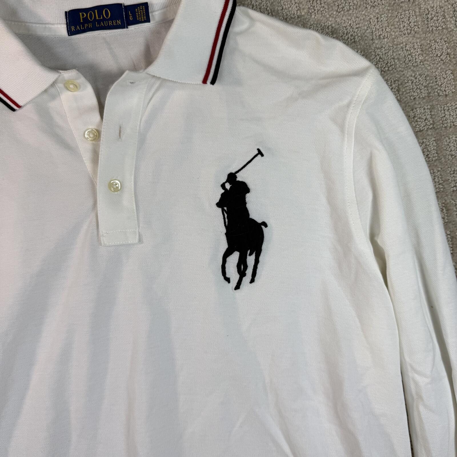 Polo Ralph Lauren Polo Ralph Lauren Big Pony Long Sleeve Polo Size US L / EU 52-54 / 3 - 2 Thumbnail