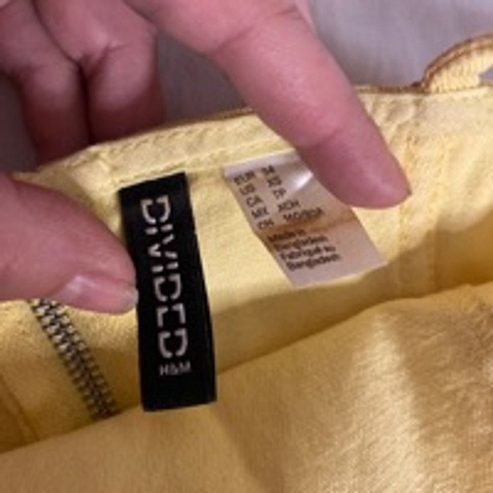 H&M H&M Divided Bodycon Mini Dress Yellow Corset Style XS Size XS / US 0-2 / IT 36-38 - 3 Thumbnail
