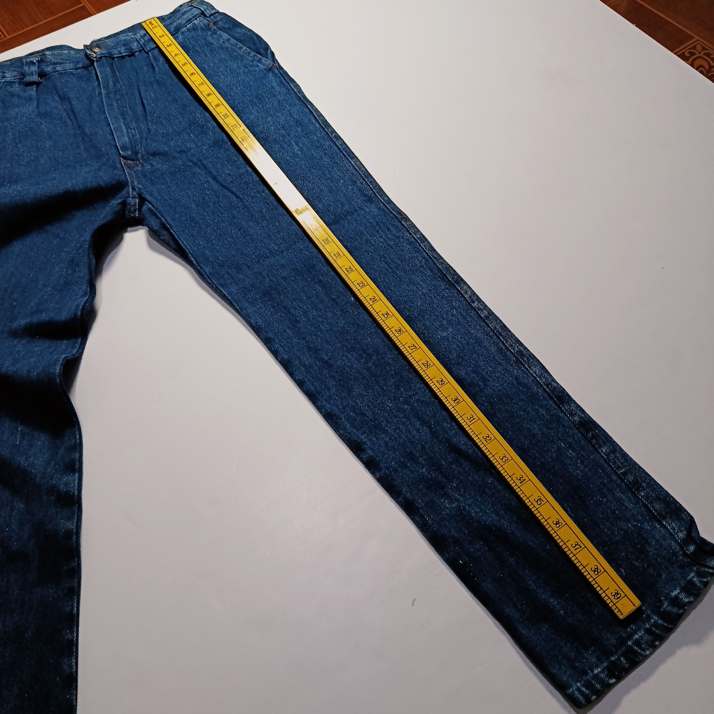 Vintage 1970s Japanese Pleated Denim Work Trousers Size US 29 - 13 Thumbnail