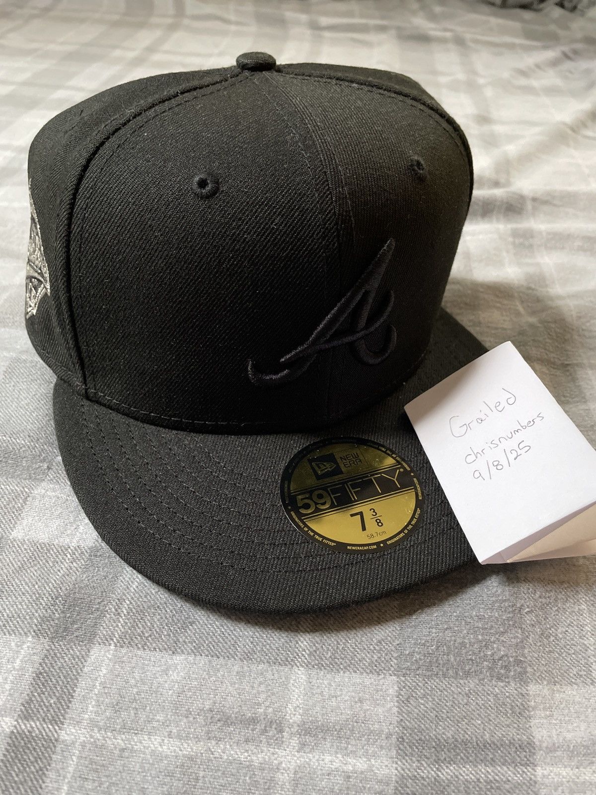 Hat Club Manolo Atlanta Braves Black 1996 Fitted 7 3/8