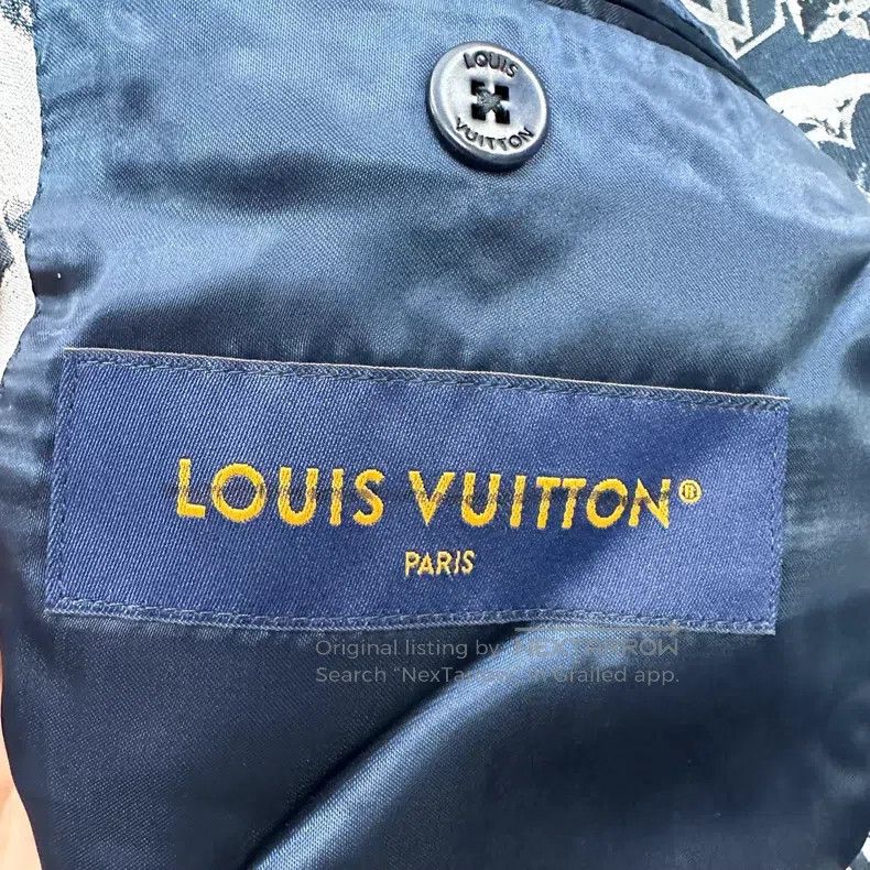 Louis Vuitton Louis Vuitton Show Beach Graffiti Print Double-Breasted Bl Size US M / EU 48-50 / 2 - 4 Thumbnail