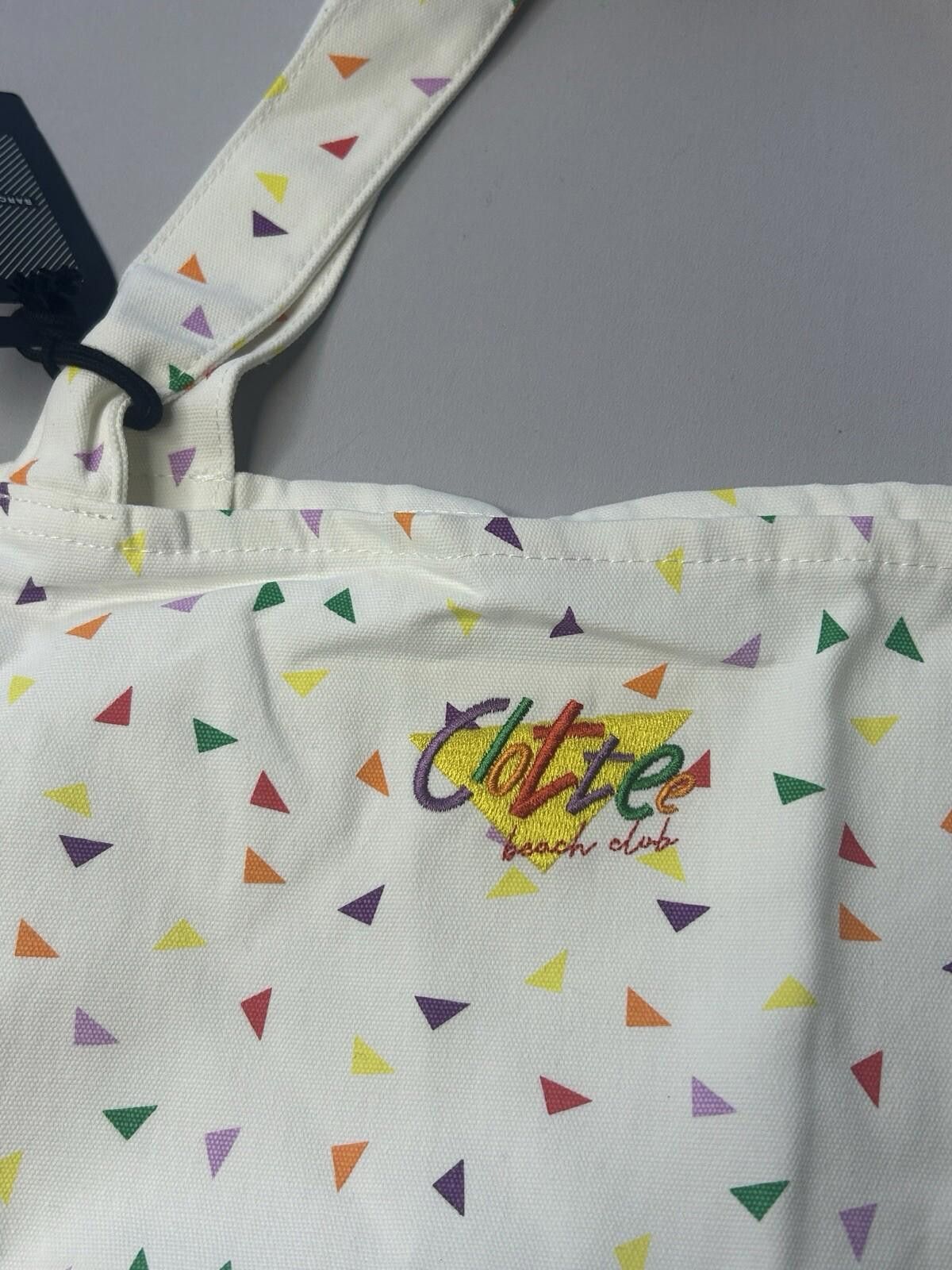 CLOT Clottee Beach Club Tote Bag White 90’s Miami Clot NWT Size ONE SIZE - 2 Thumbnail