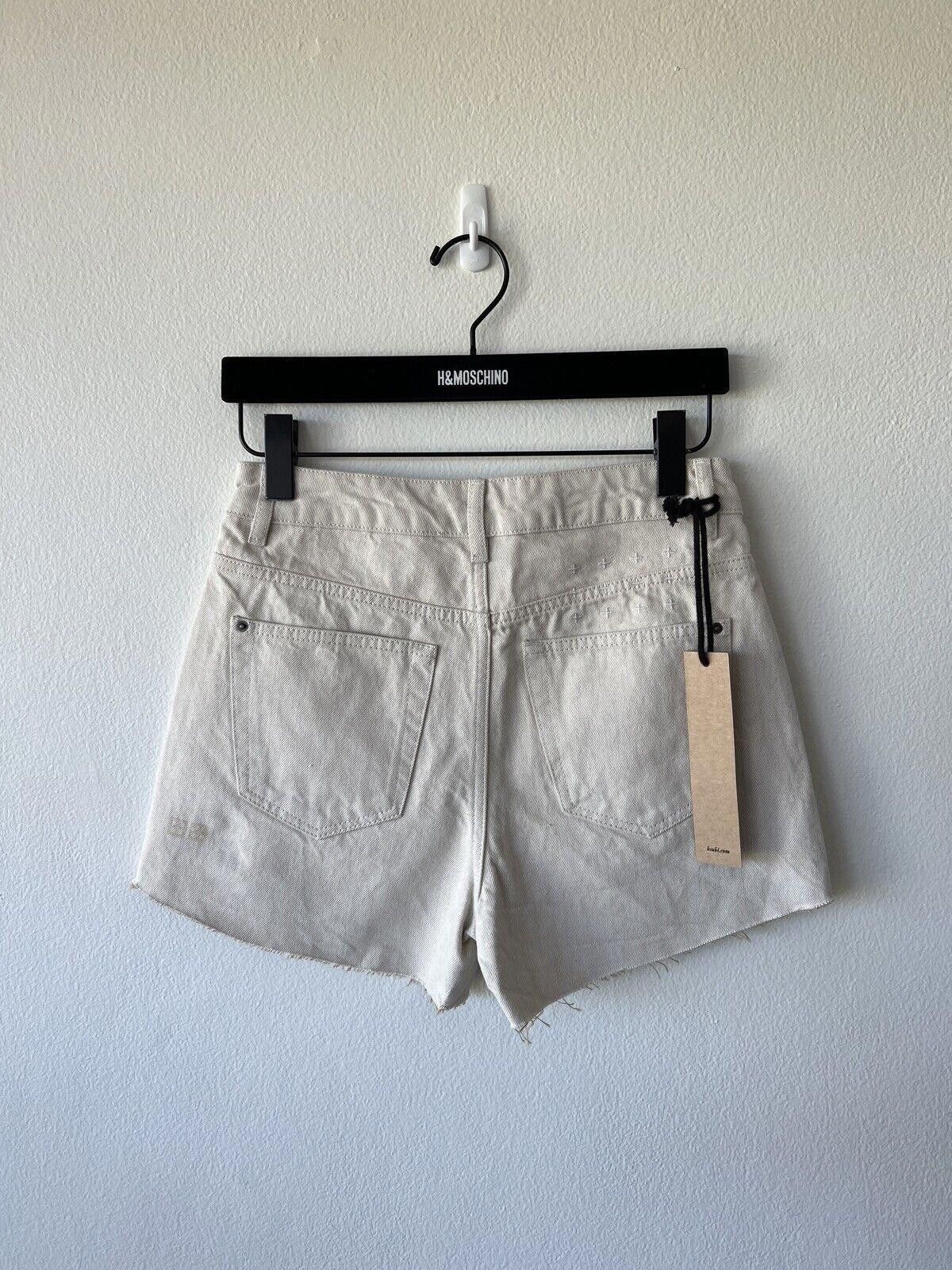 Ksubi new Ksubi womens denim short 26 small 8 kali mini off white Size 26" / US 2 / IT 38 - 3 Thumbnail
