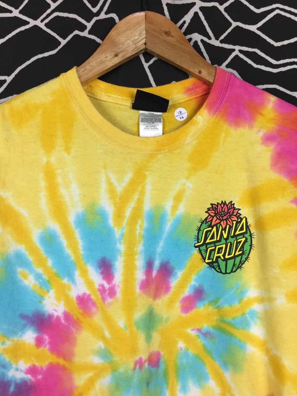 Santa Cruz Skateboards Santa Cruz NHS Skateboards Cactus Dot Logo Tie-Dye Tee Size US S / EU 44-46 / 1 - 7 Thumbnail