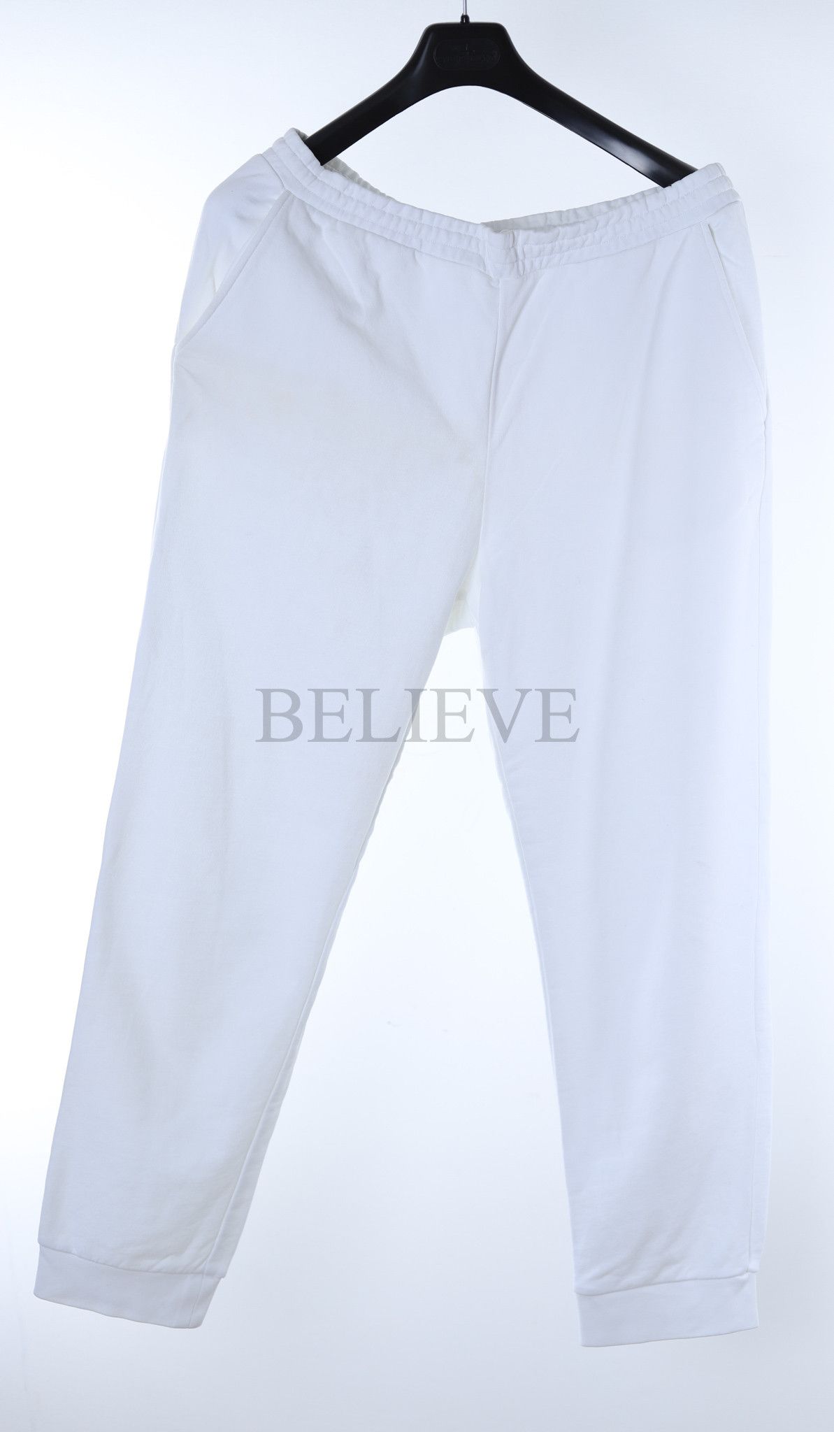 image of Prada Sweatpants White Red Tab Logo Luna Rossa 185, Men's (Size 38)