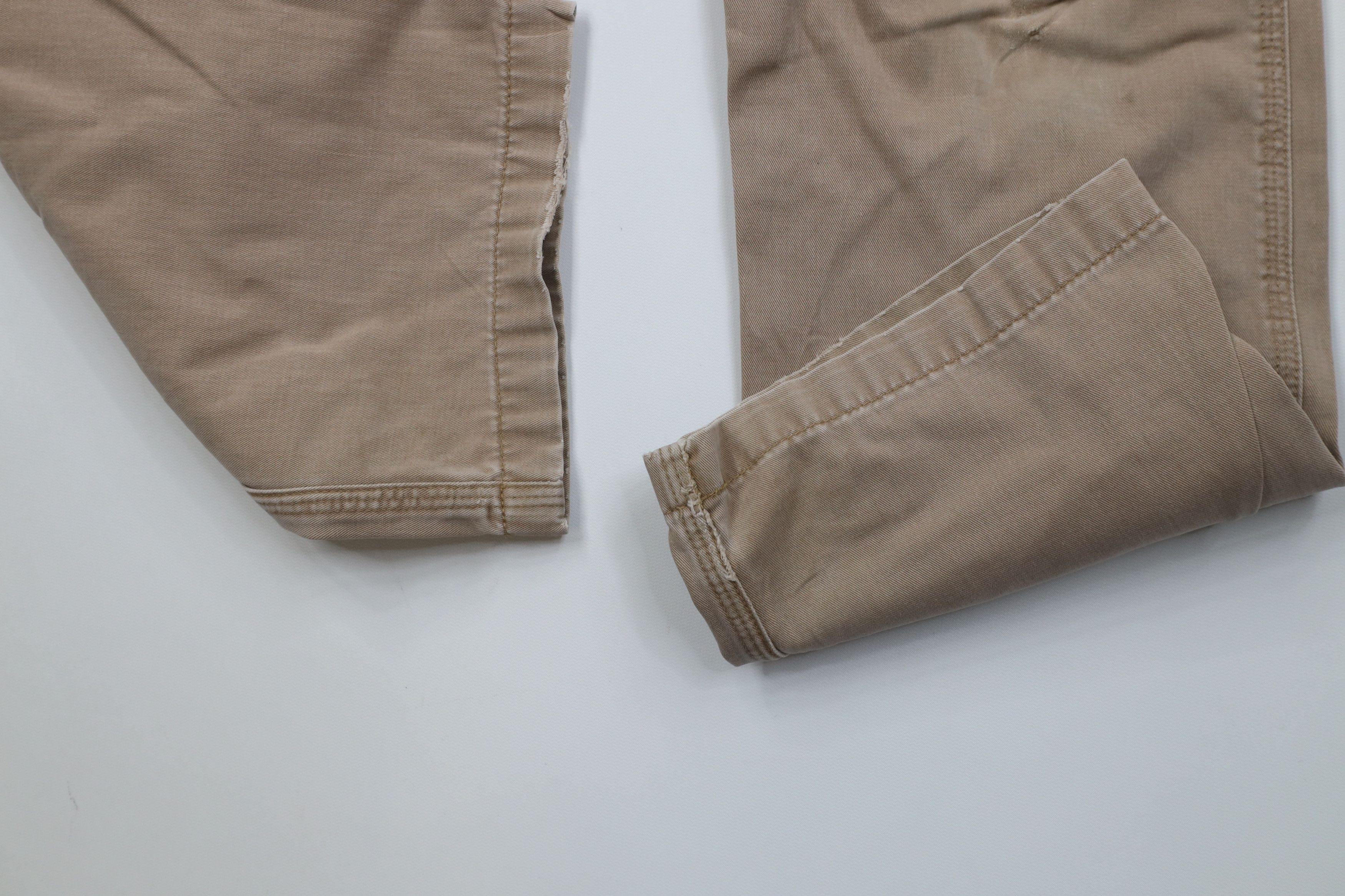 Carhartt Vintage Y2K Carhartt Wide Leg Dungaree Pants Trousers Khaki Size US 34 / EU 50 - 8 Thumbnail