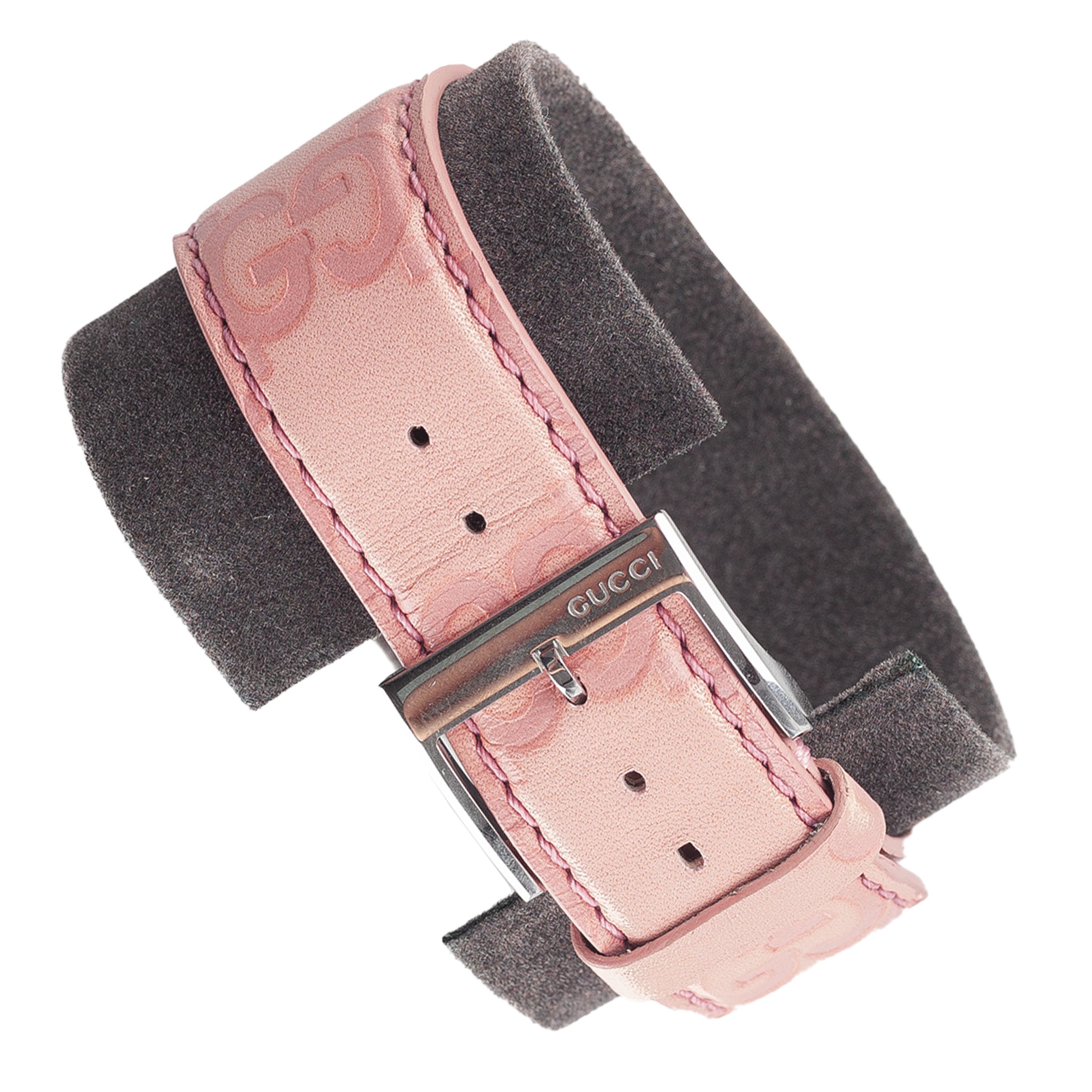 Gucci Gucci Pale Pink Monogram Leather Watch Size ONE SIZE - 4 Thumbnail