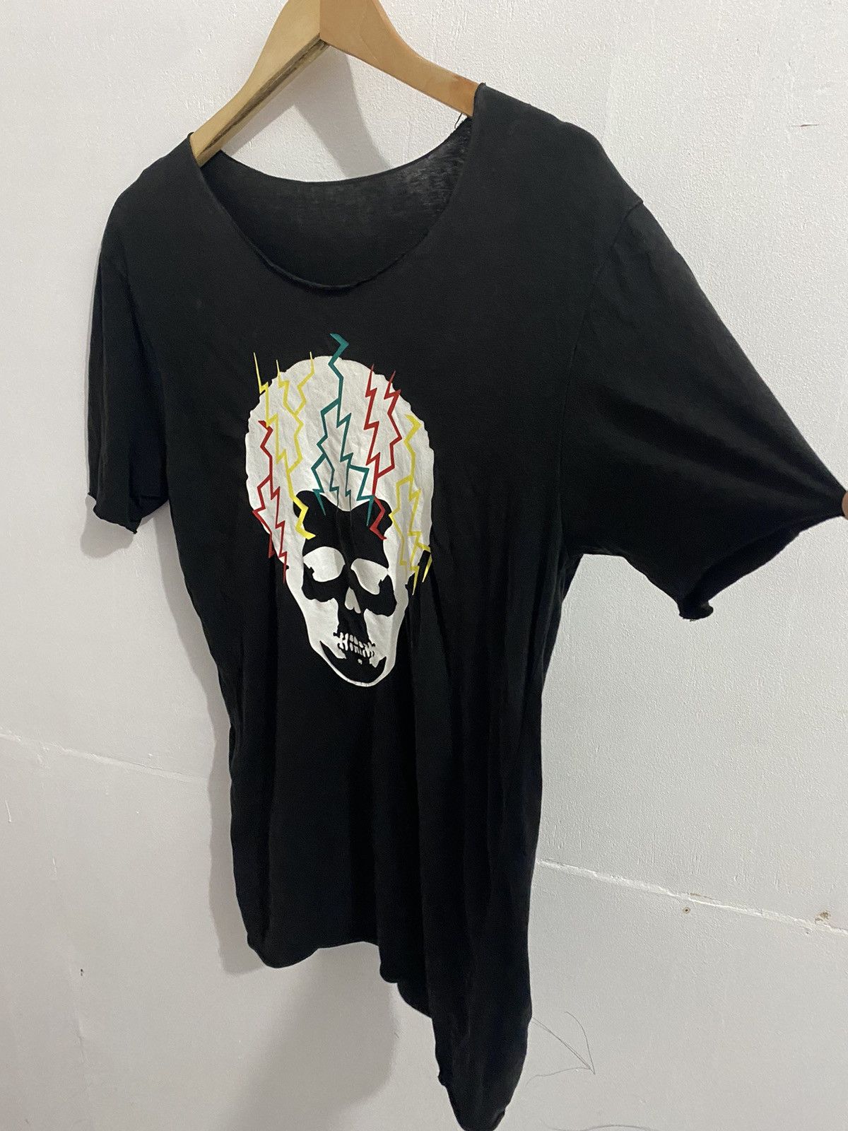 Lucien Pellat-Finet Paperthin Sunfaded Skull Tee Size US M / EU 48-50 / 2 - 4 Thumbnail