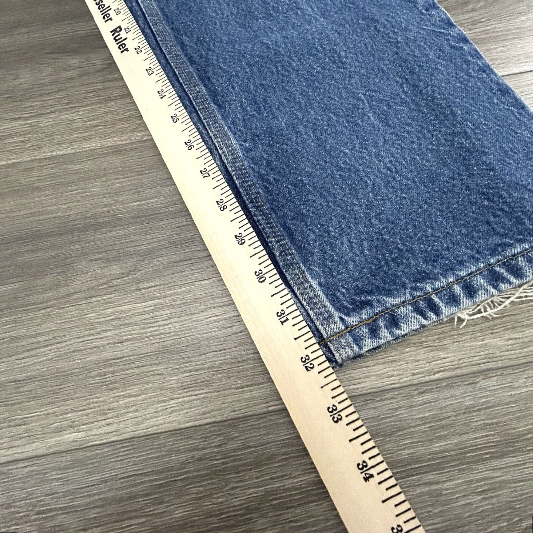 Carhartt Carhartt Jeans Adult 34x32 Straight Denim 5-Pocket Blue Cowboy Workwear Mens Size US 34 / EU 50 - 5 Thumbnail