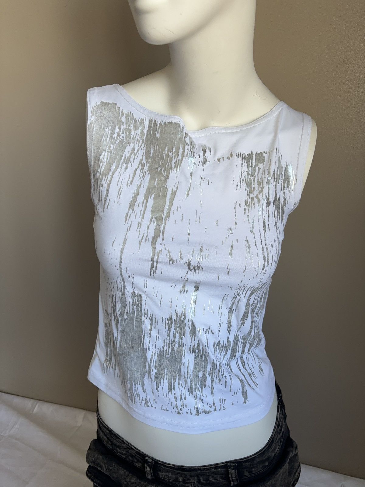 Japanese Brand × Vintage Printed glamour vintage tank top Size S / US 4 / IT 40 - 4 Thumbnail