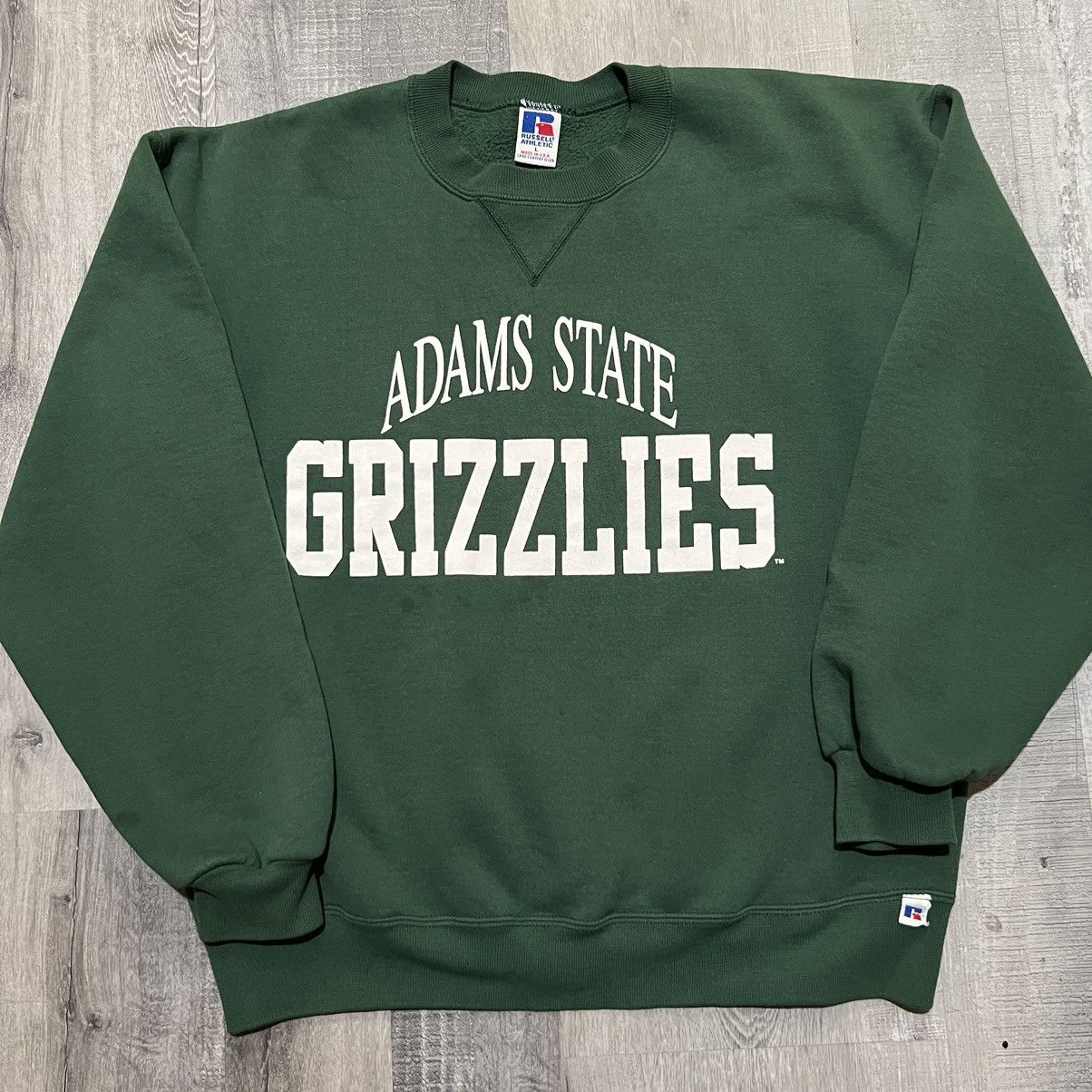 Russell Athletic × Vintage VTG Russell Athletic Adams State Grizzlies Green Sweatshirt Size US L / EU 52-54 / 3 - 1 Thumbnail