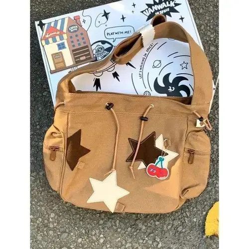 Japanese Brand Small Canvas Casual Totes Shoulder Bags Size ONE SIZE - 1 Thumbnail