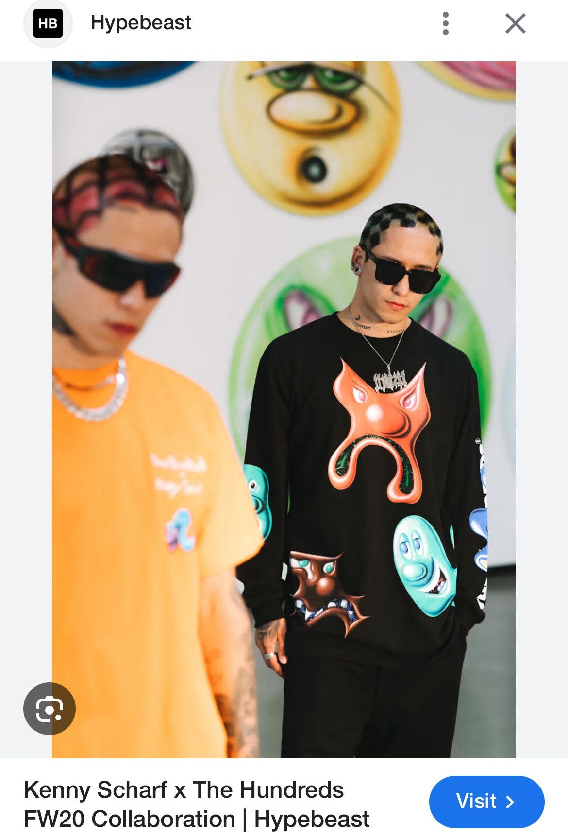 The Hundreds The Hundreds x Kenny Scharf FW20 Collaboration Art Tee Shirt Size US XXL / EU 58 / 5 - 3 Thumbnail
