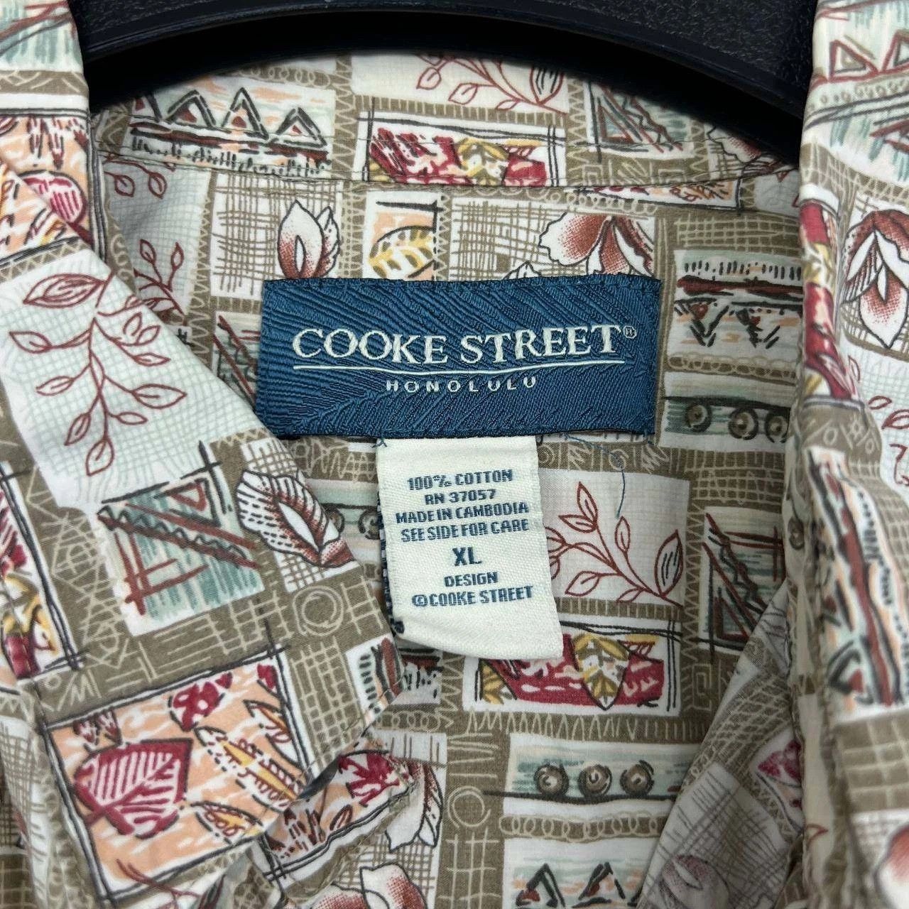Other Cooke Street Shirt Men Extra Large Hawaiian Button Up Cotton Size US XL / EU 56 / 4 - 6 Thumbnail