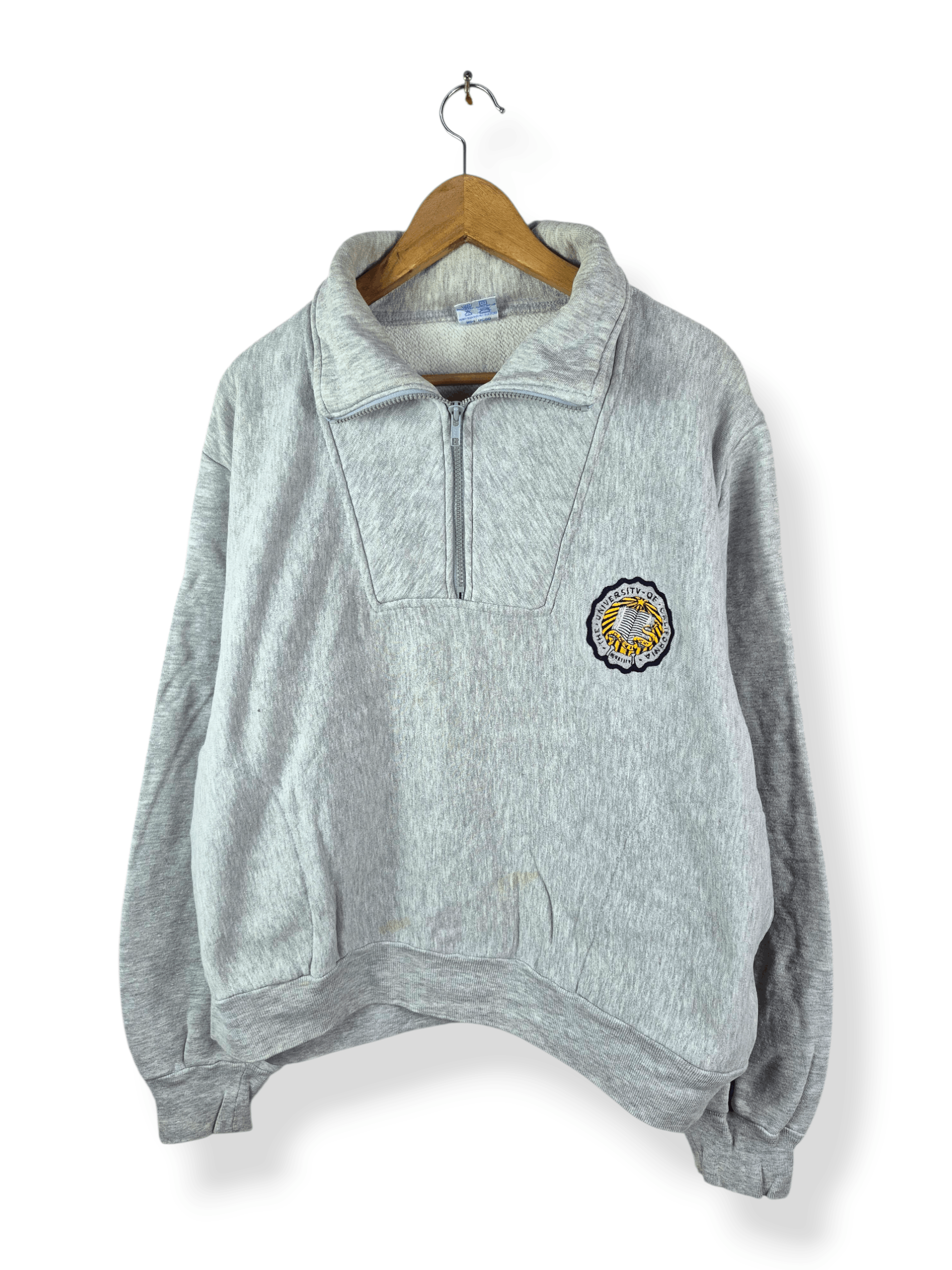 Vintage 🔥 Rare Vintage MVP Pro Weave UCLA Half Zip Sweater Size US XL / EU 56 / 4 - 1 Thumbnail