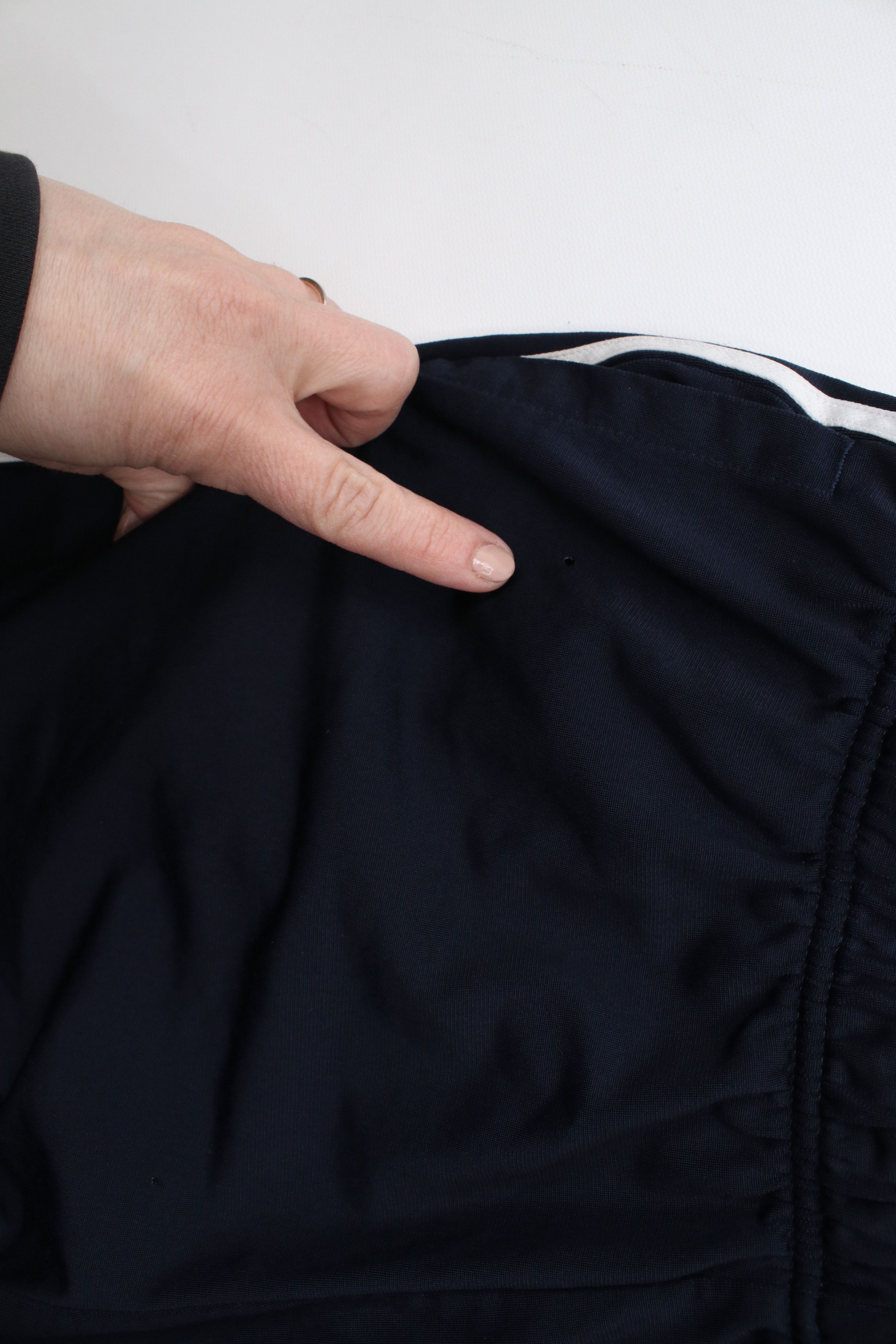 Adidas × Vintage Vintage Y2K Adidas Spell Striped Wide Leg Sweatpants Blue Size US 38 / EU 54 - 10 Thumbnail