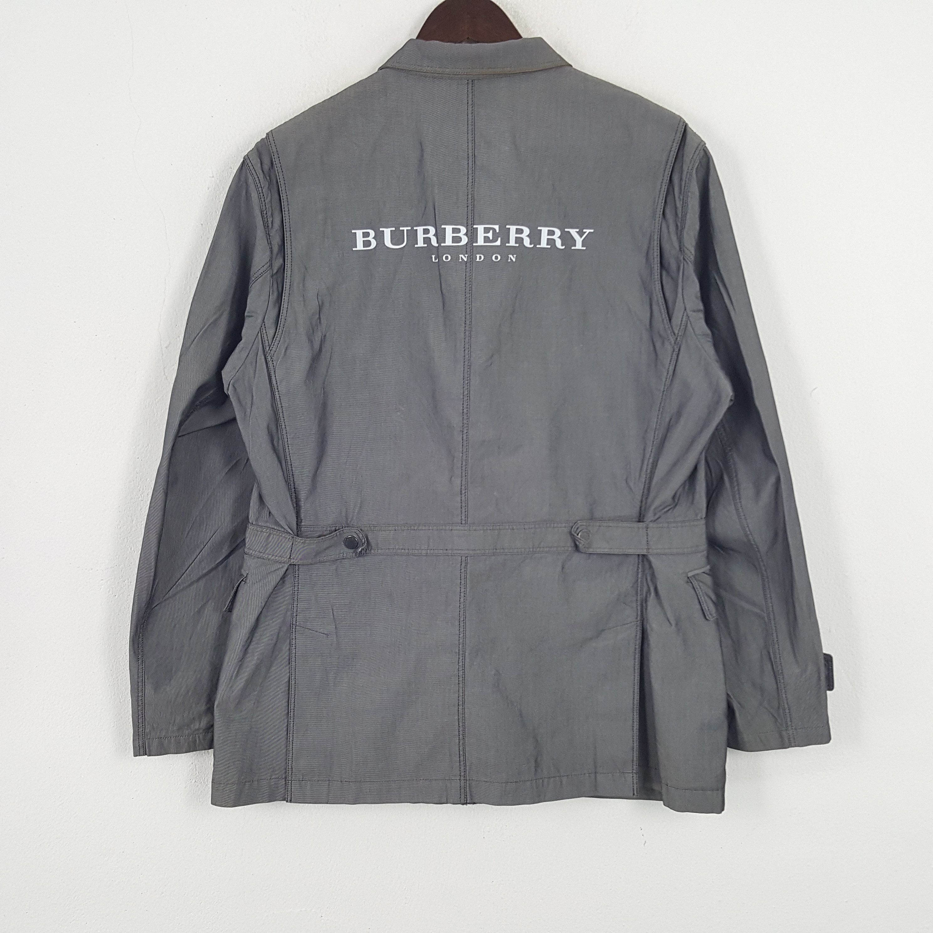 Burberry × Vintage Vintage Burberry London Custom Art Zipper Jacket Size US L / EU 52-54 / 3 - 1 Thumbnail