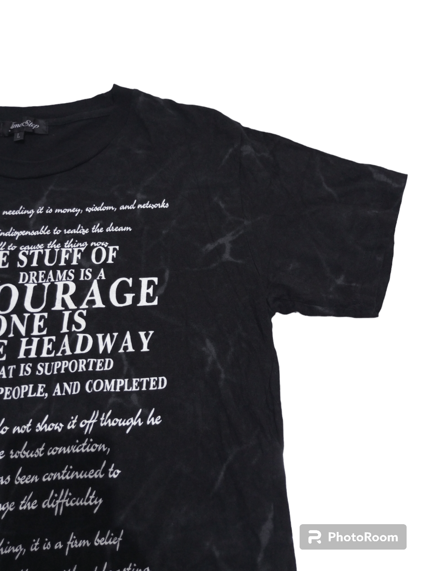 20471120 Vintage Time step poem smoke t shirt Size US L / EU 52-54 / 3 - 4 Thumbnail