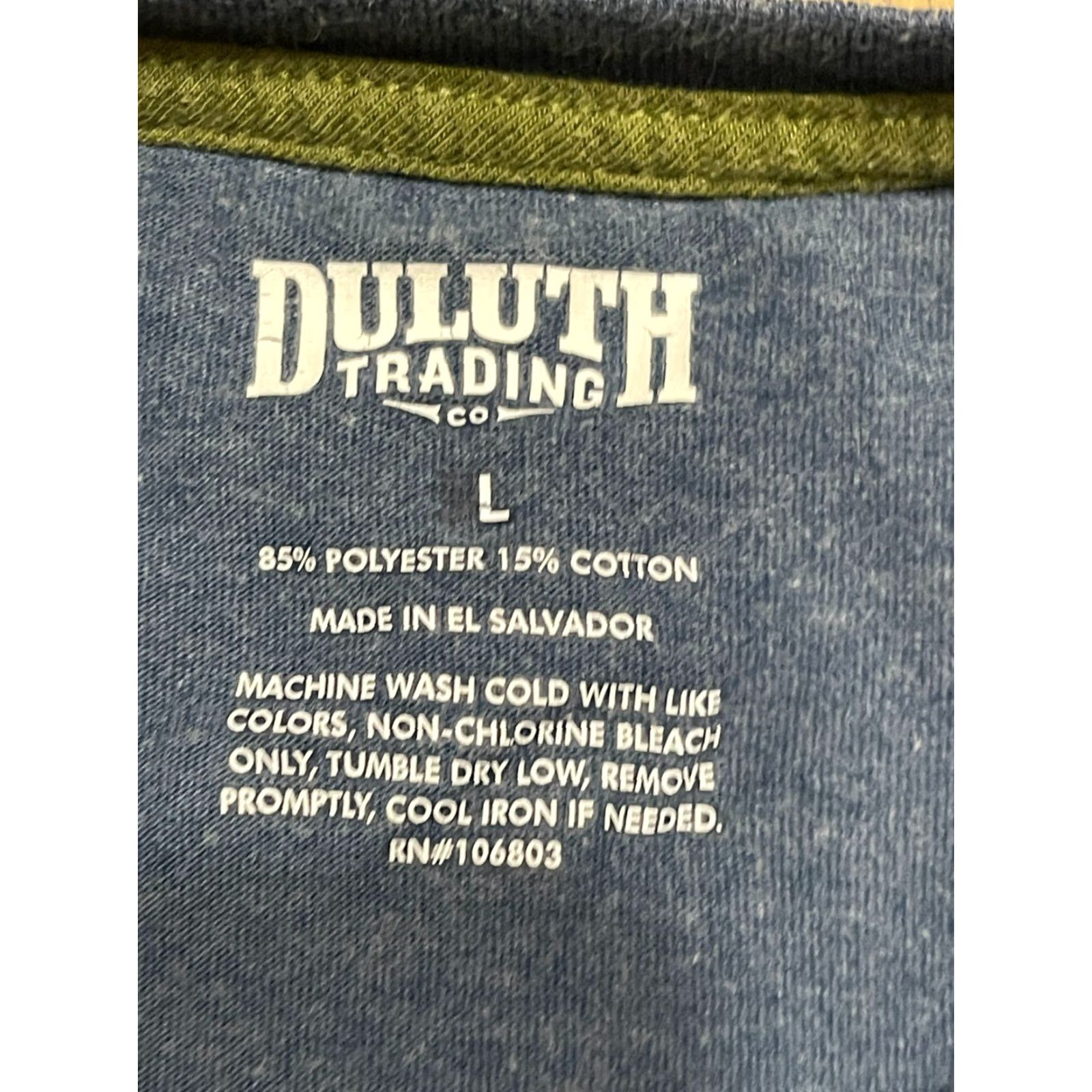 Vintage Duluth Trading Co. Shirt Men L Blue Crew Neck T-Shirt Short Sleeve Regular Size Large Casual Size US L / EU 52-54 / 3 - 6 Thumbnail