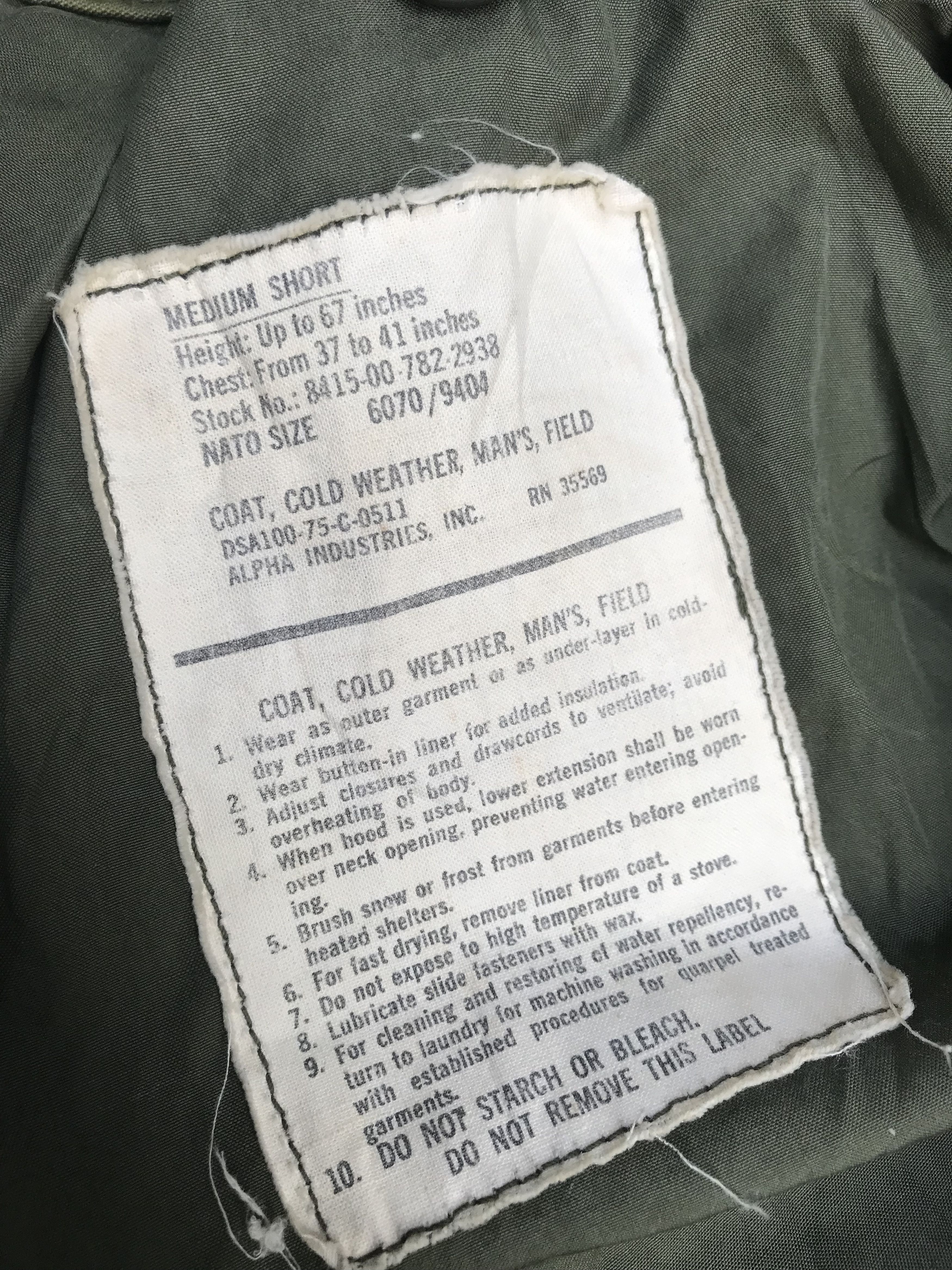 Other ALPHA INDUSTRIES GENUINE ANTIQUE ISSUE Size US L / EU 52-54 / 3 - 2 Thumbnail