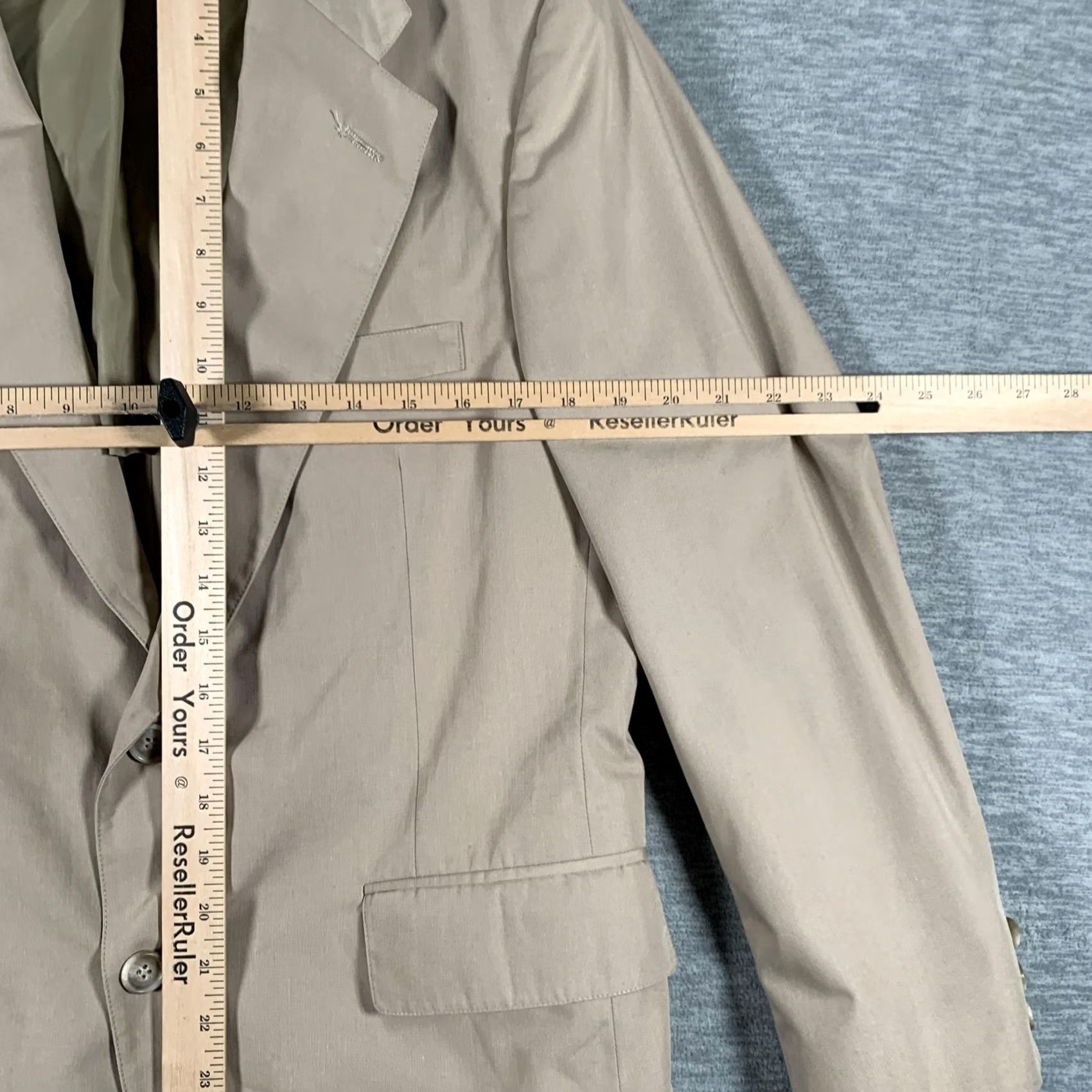 Brooks Brothers Vintage Brooks Brothers Blazer Mens 44 Beige Washable Sport Coat Made USA 80s Size 44R - 6 Thumbnail