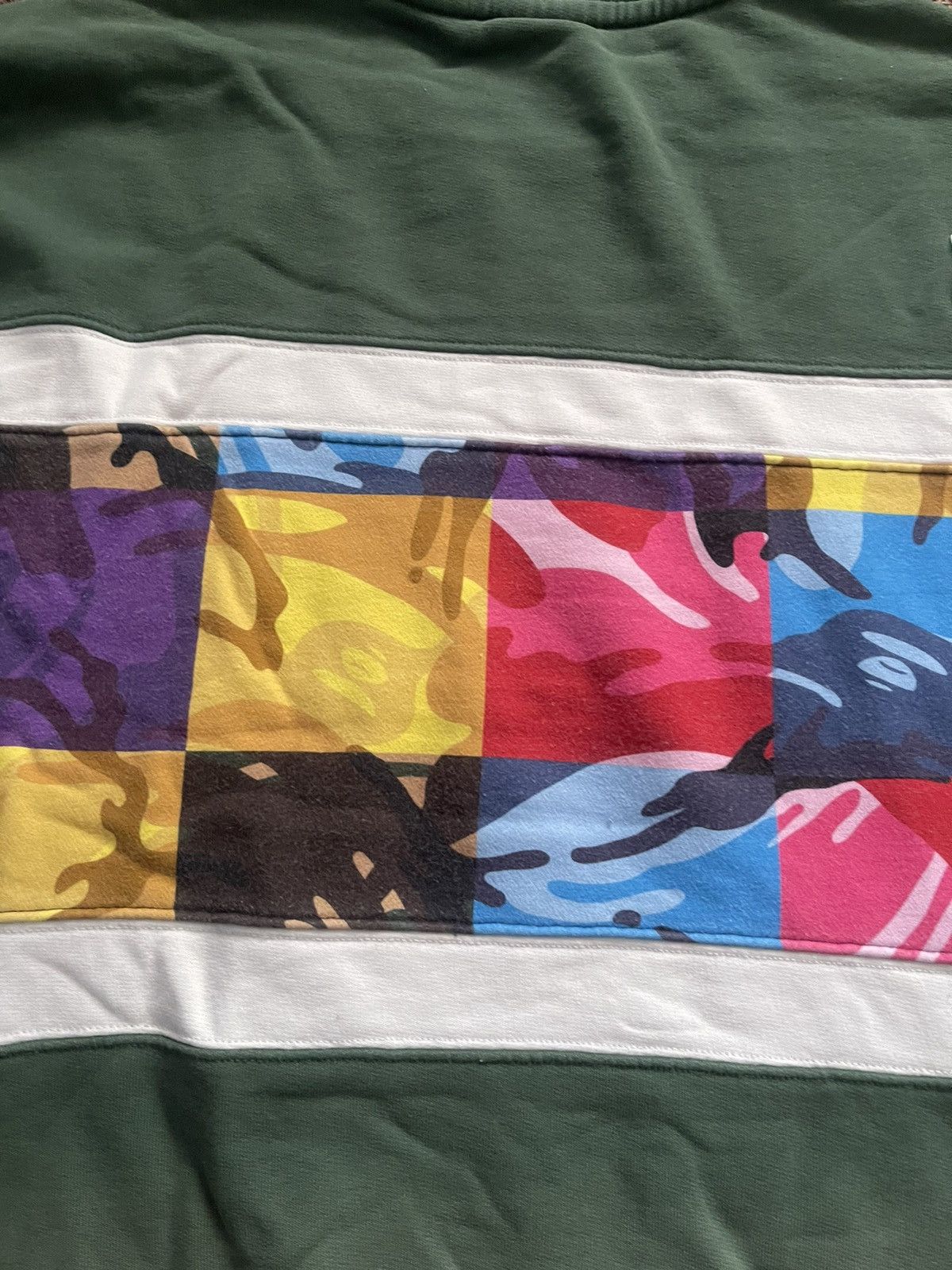 Bape 🇯🇵AAPE UNVS BY A BATHING APE EMBROIDERY CREWNECK Size US M / EU 48-50 / 2 - 18 Thumbnail